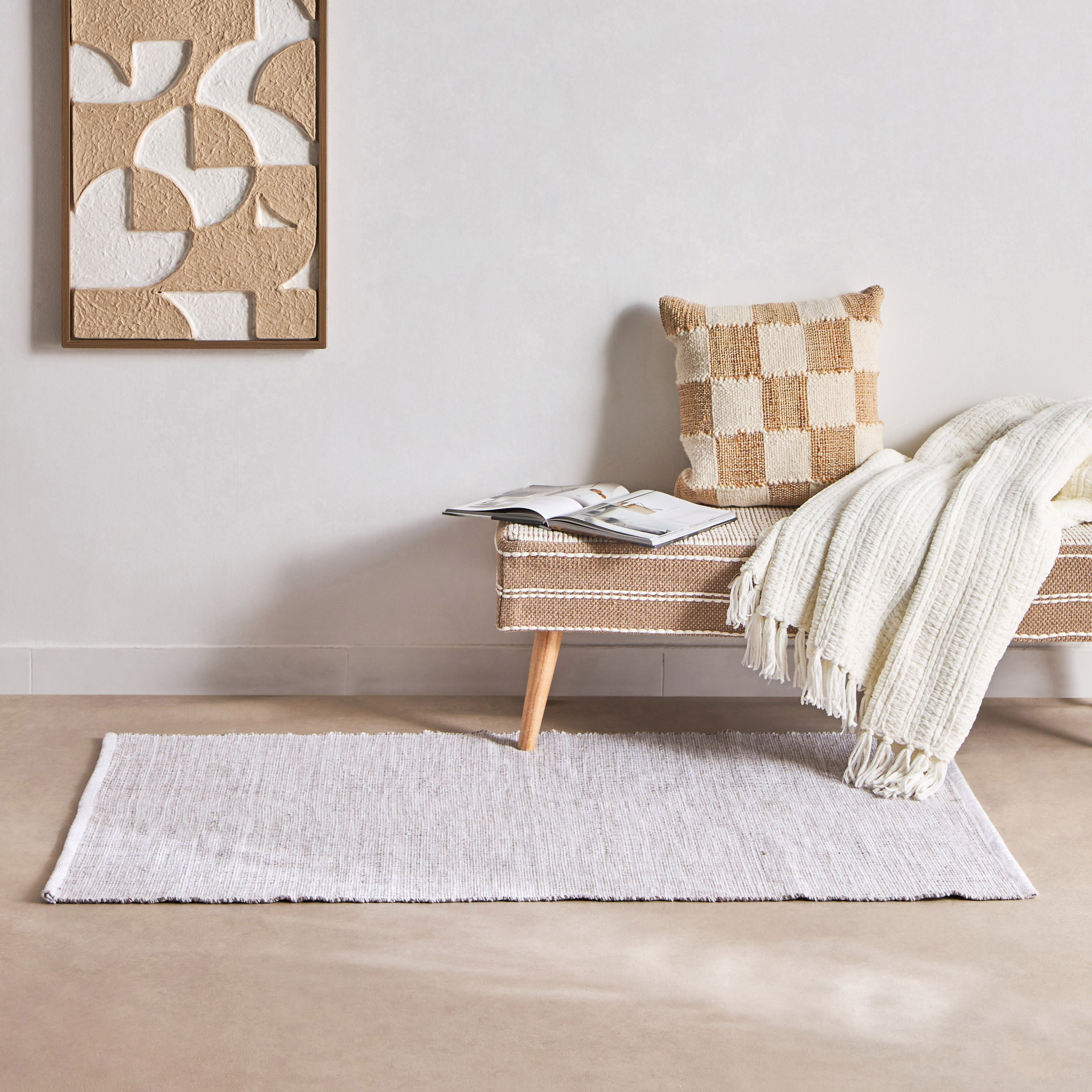سجادة دوري قطن مصنوعة يدويًا من ماديسون - 110x160 سم-hbxdecorandfurnishings-floorcoverings-rugs-image-5