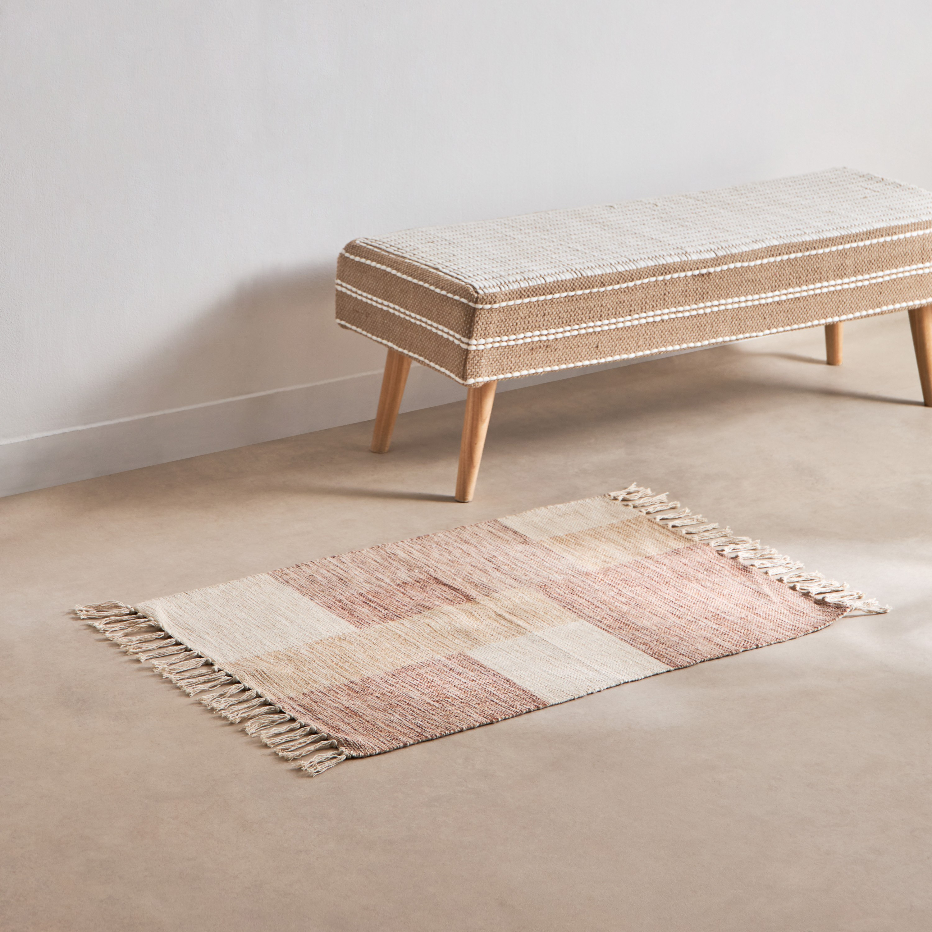 Glimmer Aristo Handmade Printed Dhurrie - 60x90 cm-hbxdecorandfurnishings-floorcoverings-rugs-image-1