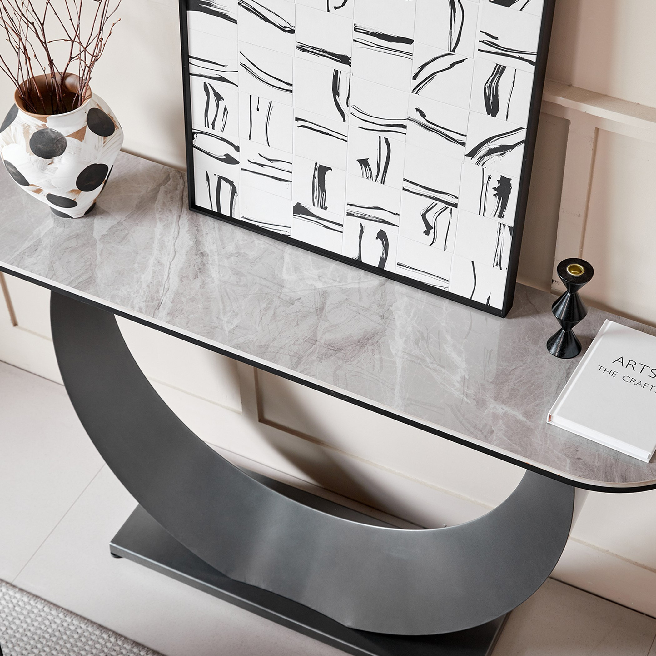 طاولة كونسول حجر متكلس من تايتانيوم سفير-hbxfurniture-tablesandstands-consoletables-image-5