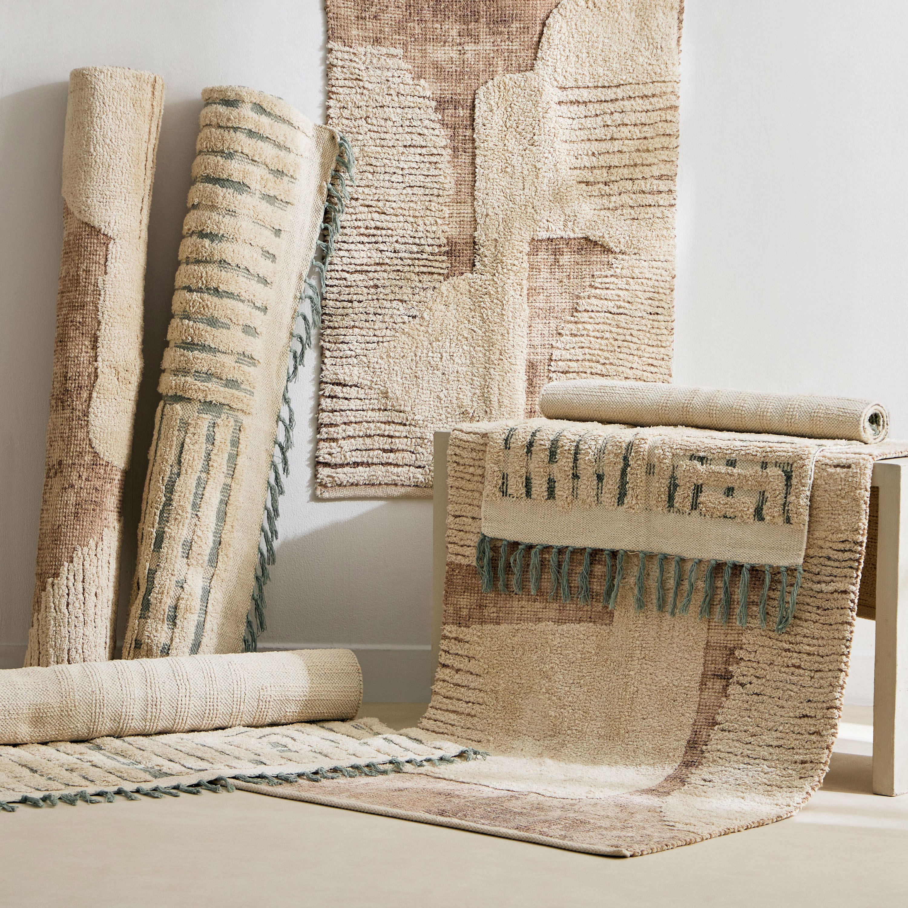 سجادة دوري قطن مخططة أوتوس من آيزل - 80x150 سم-hbxdecorandfurnishings-floorcoverings-rugs-image-5