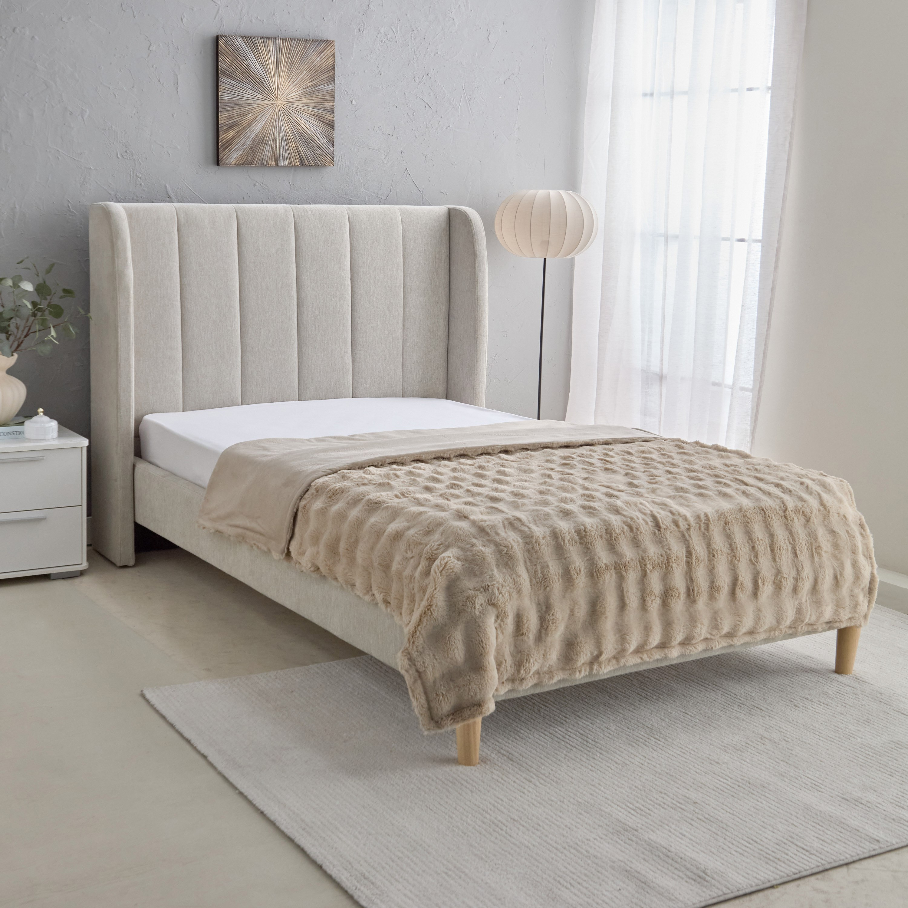 بطانية توين فرو أرنب مزدوجة الطبقات من نيس بابل - 150x220 سم-hbxhomeware-hbxbedroom-image-1