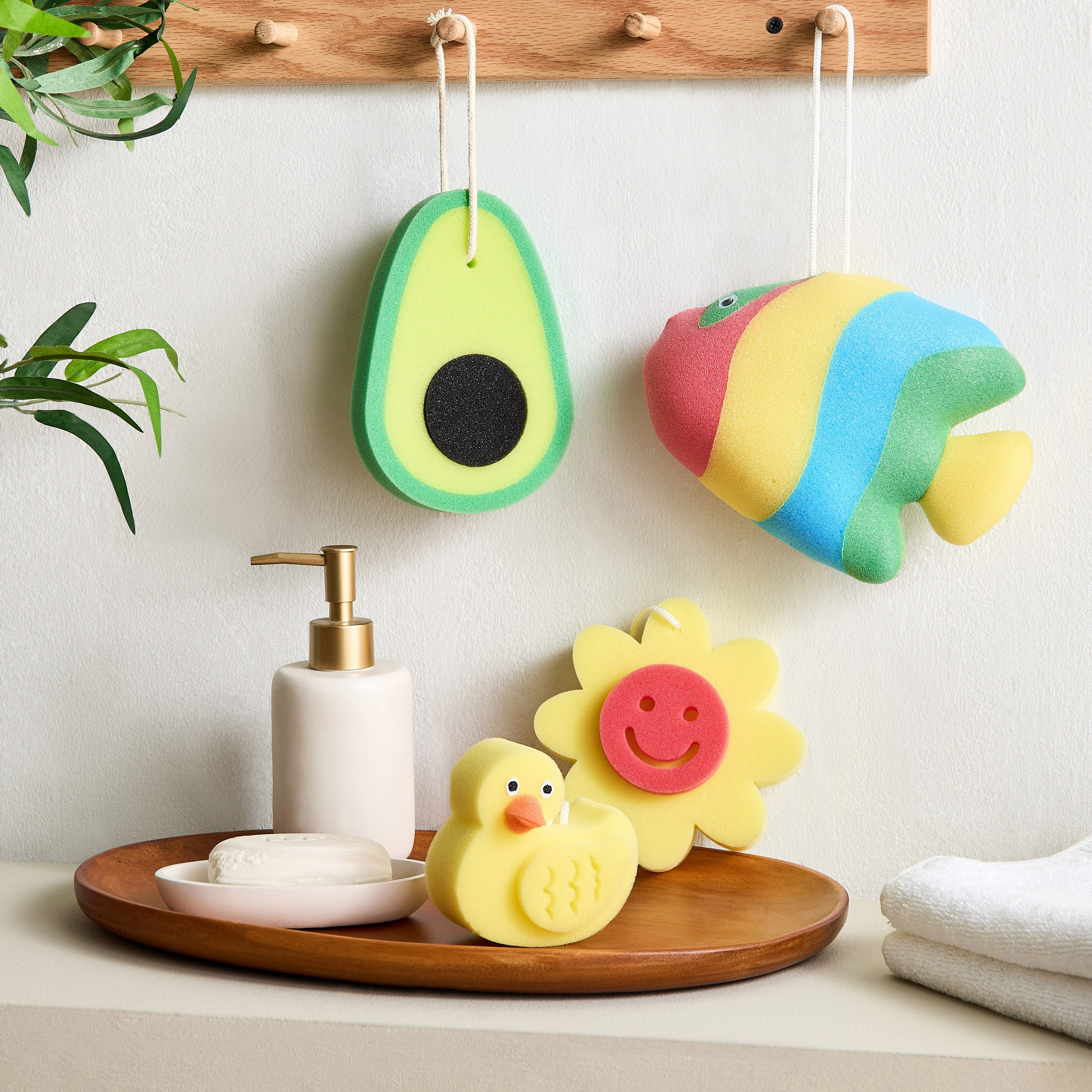 Ducky Bath Sponge - 9x9x6 cm-hbxhomeware-hbxkidsandyouth-image-4