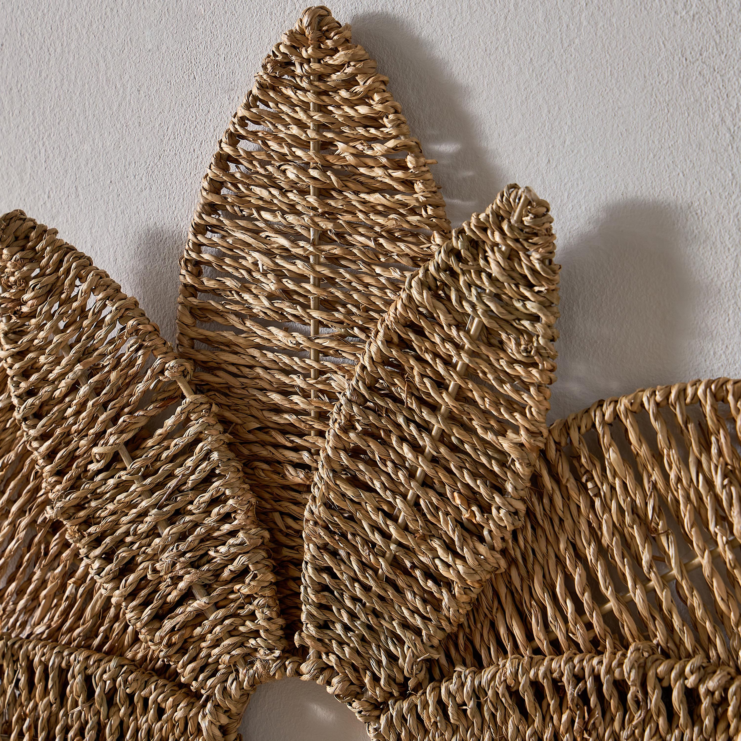 Belmonte Seagrass Flower Wall Decor - 60 cm-hbxdiningroom-walldecor-wallart-image-3