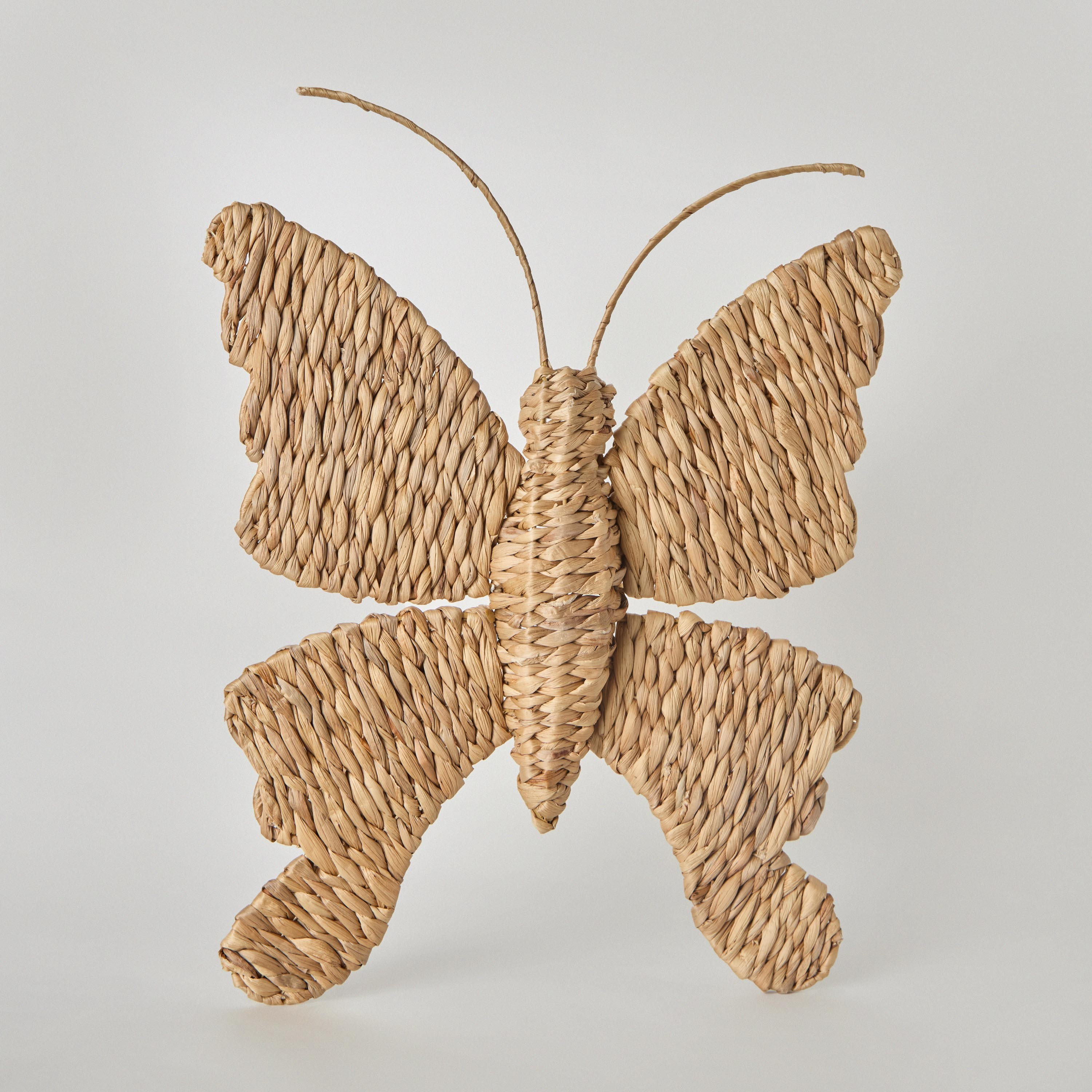 Belmonte Butterfly Water Hyacinth Wall Decor - 34x10x6 cm-hbxdiningroom-walldecor-wallart-image-5
