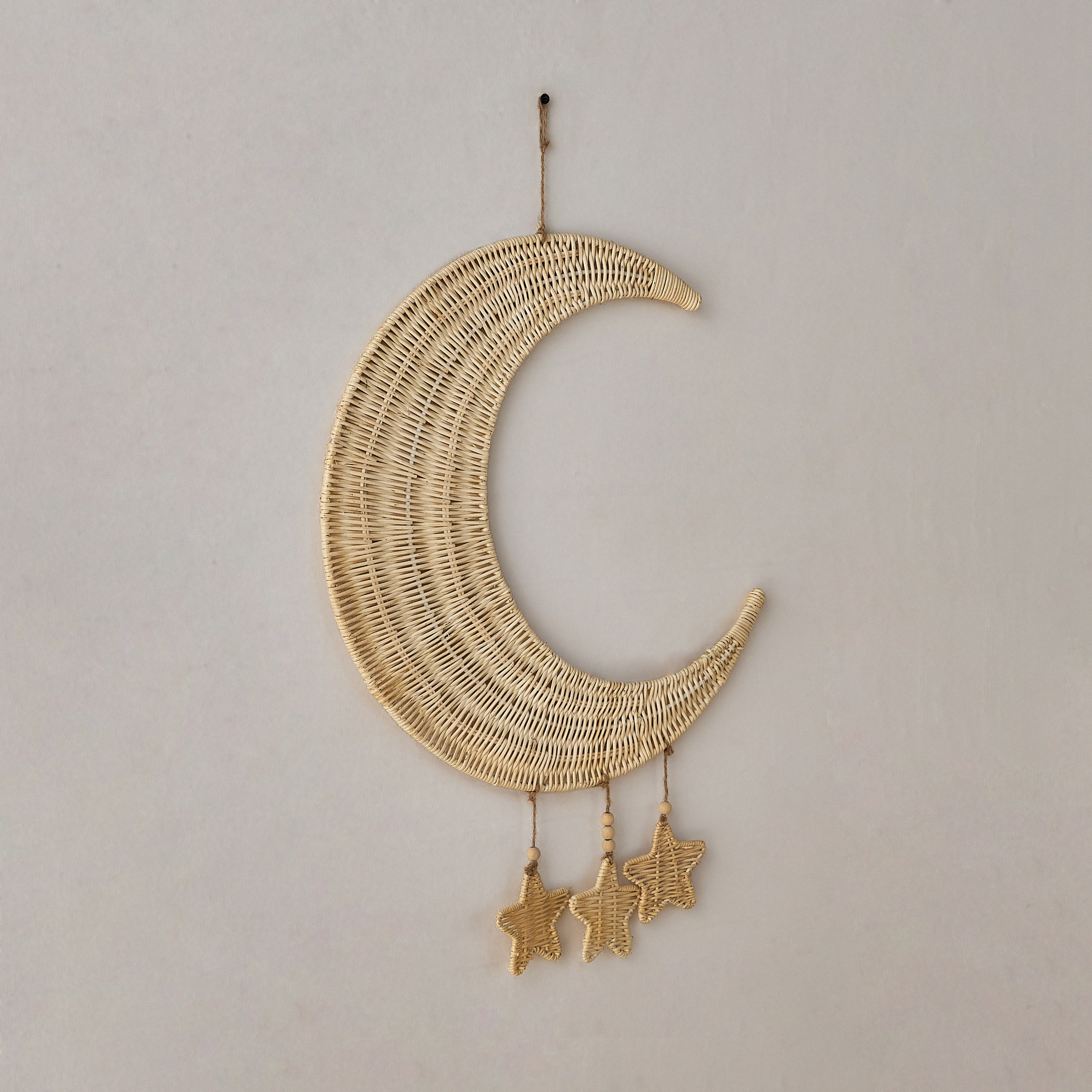 ديكور حائط من الخيزران على شكل نجمة وقمر من بلمونتي - 40×44 سم-hbxdiningroom-walldecor-wallart-image-1
