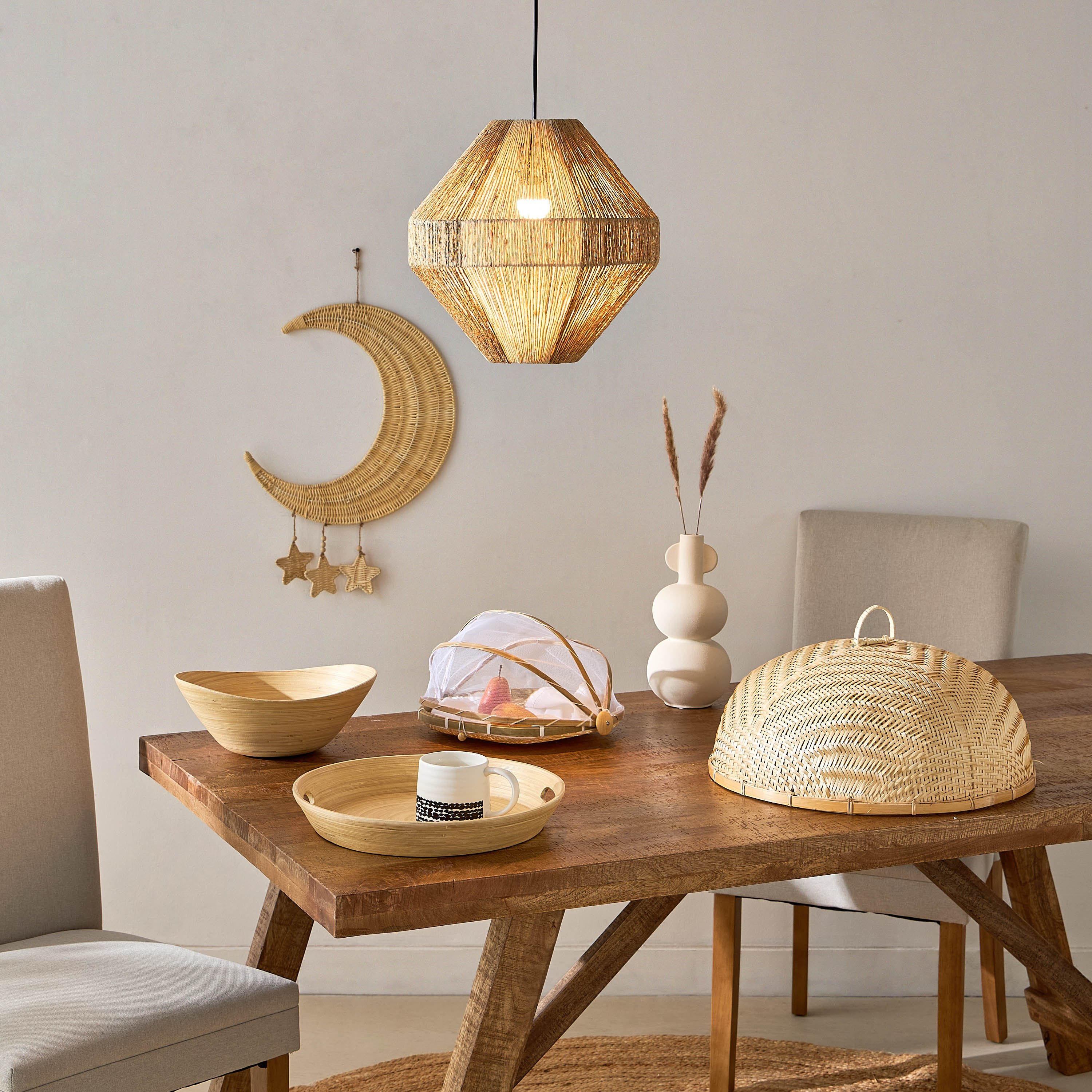 ديكور حائط من الخيزران على شكل نجمة وقمر من بلمونتي - 40×44 سم-hbxdiningroom-walldecor-wallart-image-4