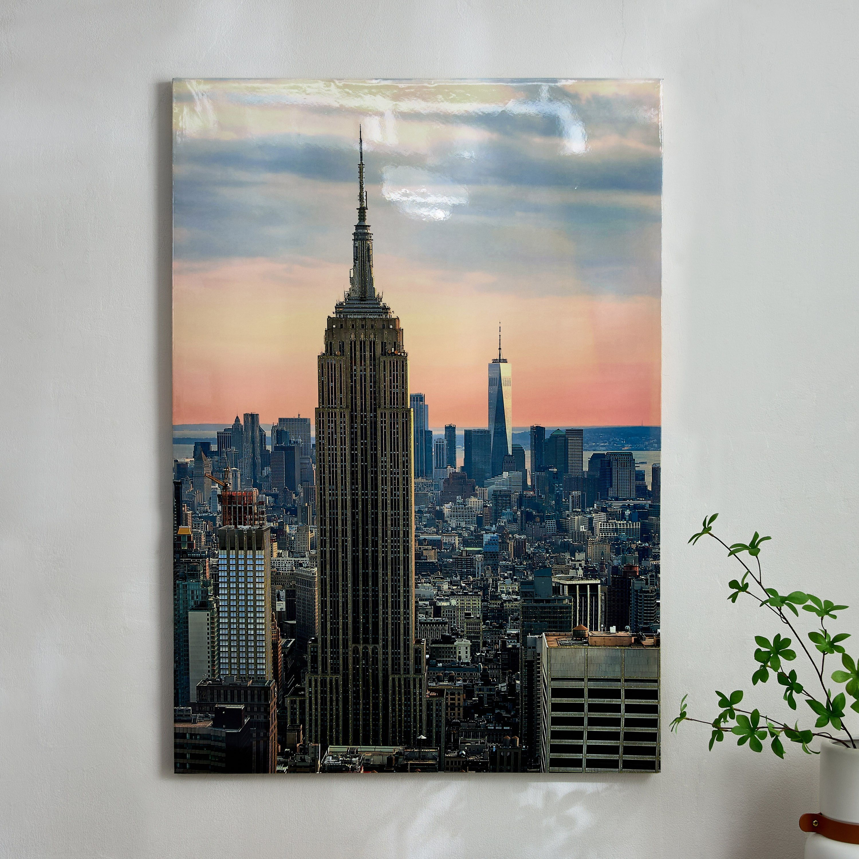 Nairobi Tower Hand Painting Gloss Wall Art - 100x2.5x70 cm-hbxhomeware-hbxdecorandfurnishings-image-2