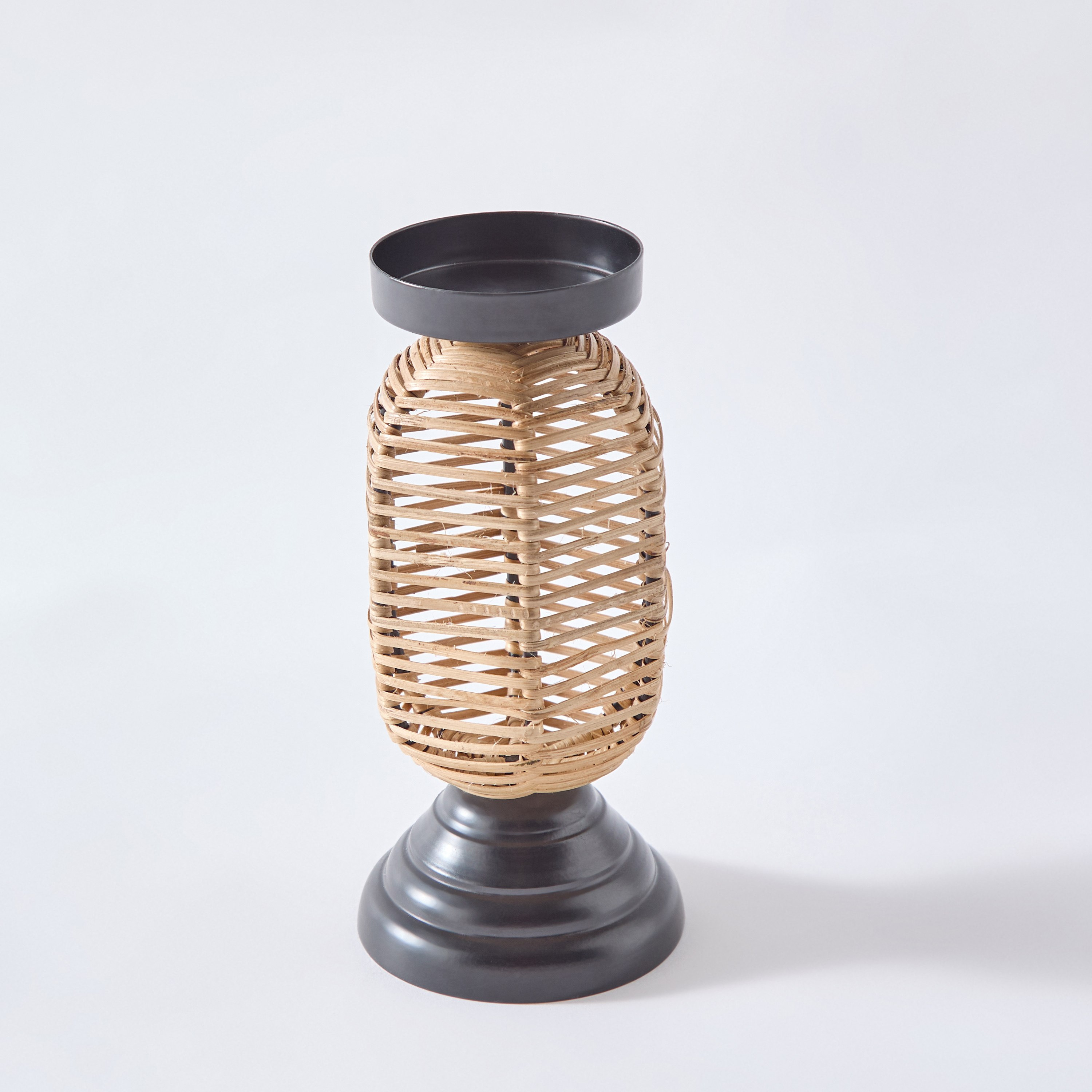 Drane Metal Pillar Candleholder - 8x8x18 cm-hbxlivingroom-decorandaccessories-candleholders-image-5