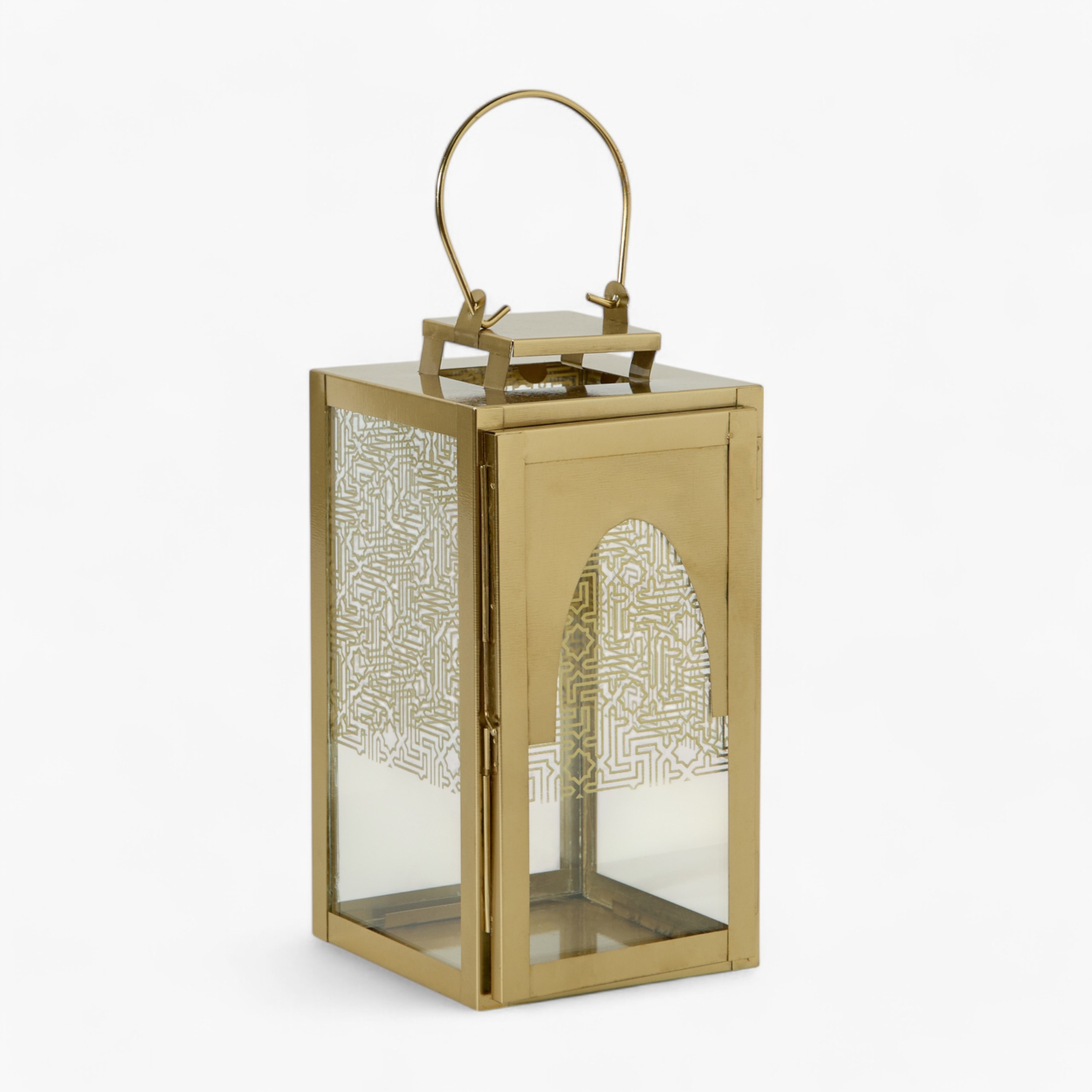 Skyline Mirage Metal Lantern - 13x13x25 cm-hbxdecorandfurnishings-homeaccessories-lanterns-image-6