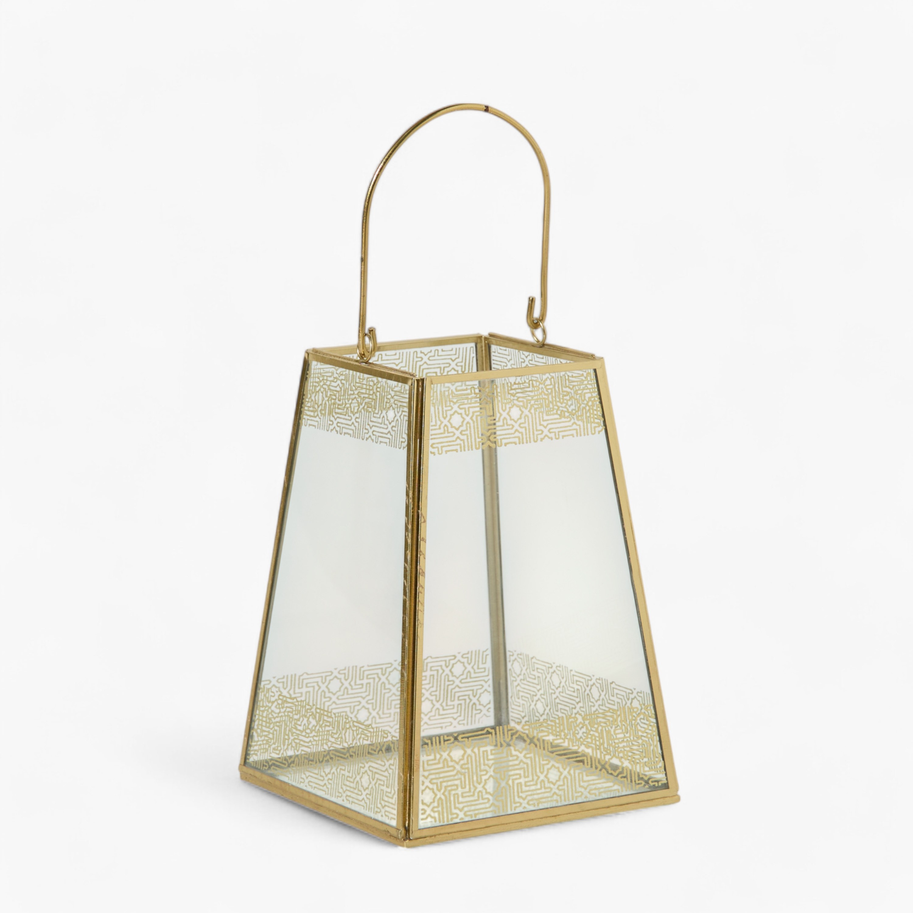 Skyline Mirage Glass Lantern - 15x15x20 cm-hbxdecorandfurnishings-homeaccessories-lanterns-image-5