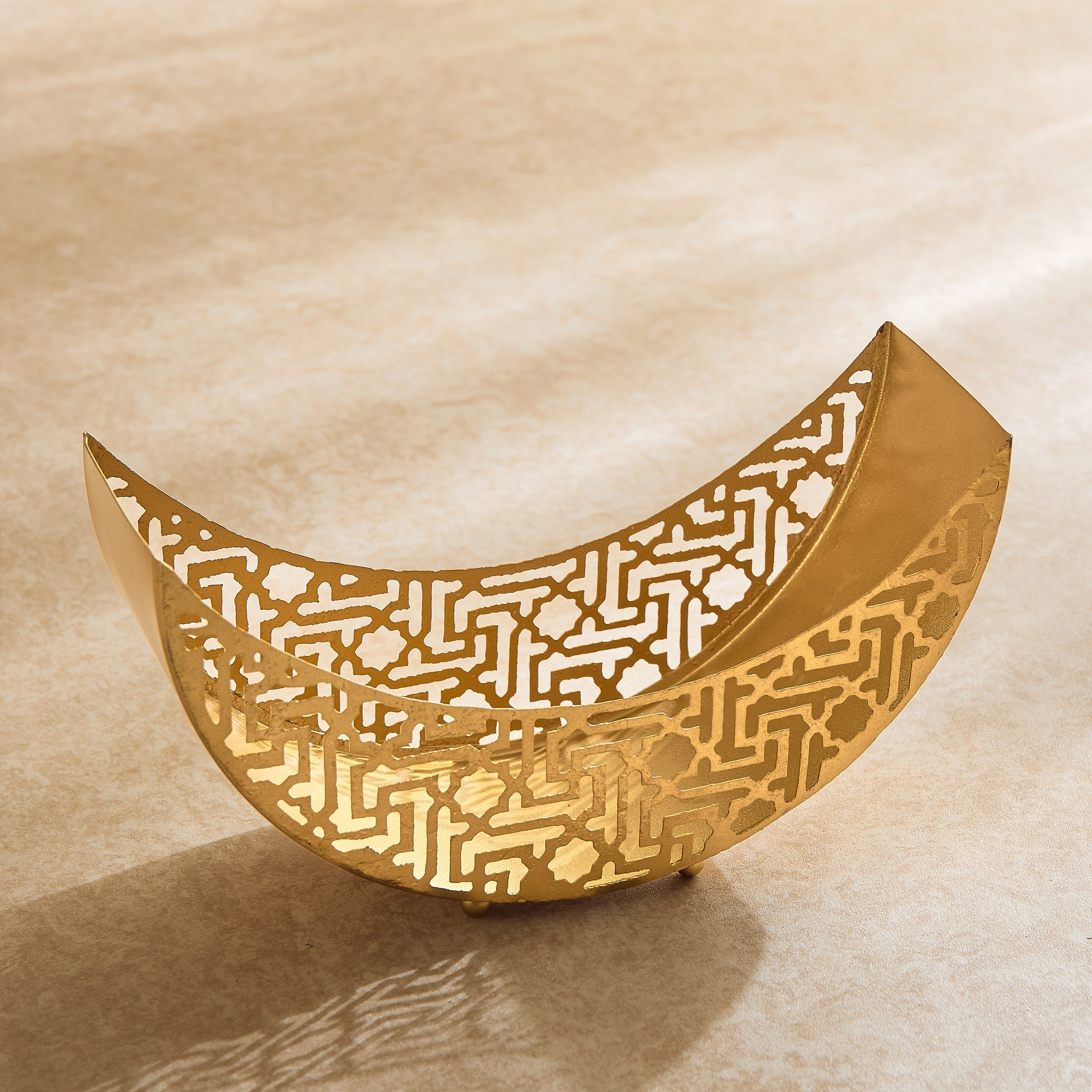 طبق وعاء على شكل قمر ميتال ميراج من سكايلاين - 30x10x10 سم-hbxdecorandfurnishings-homeaccessories-bowls-image-2