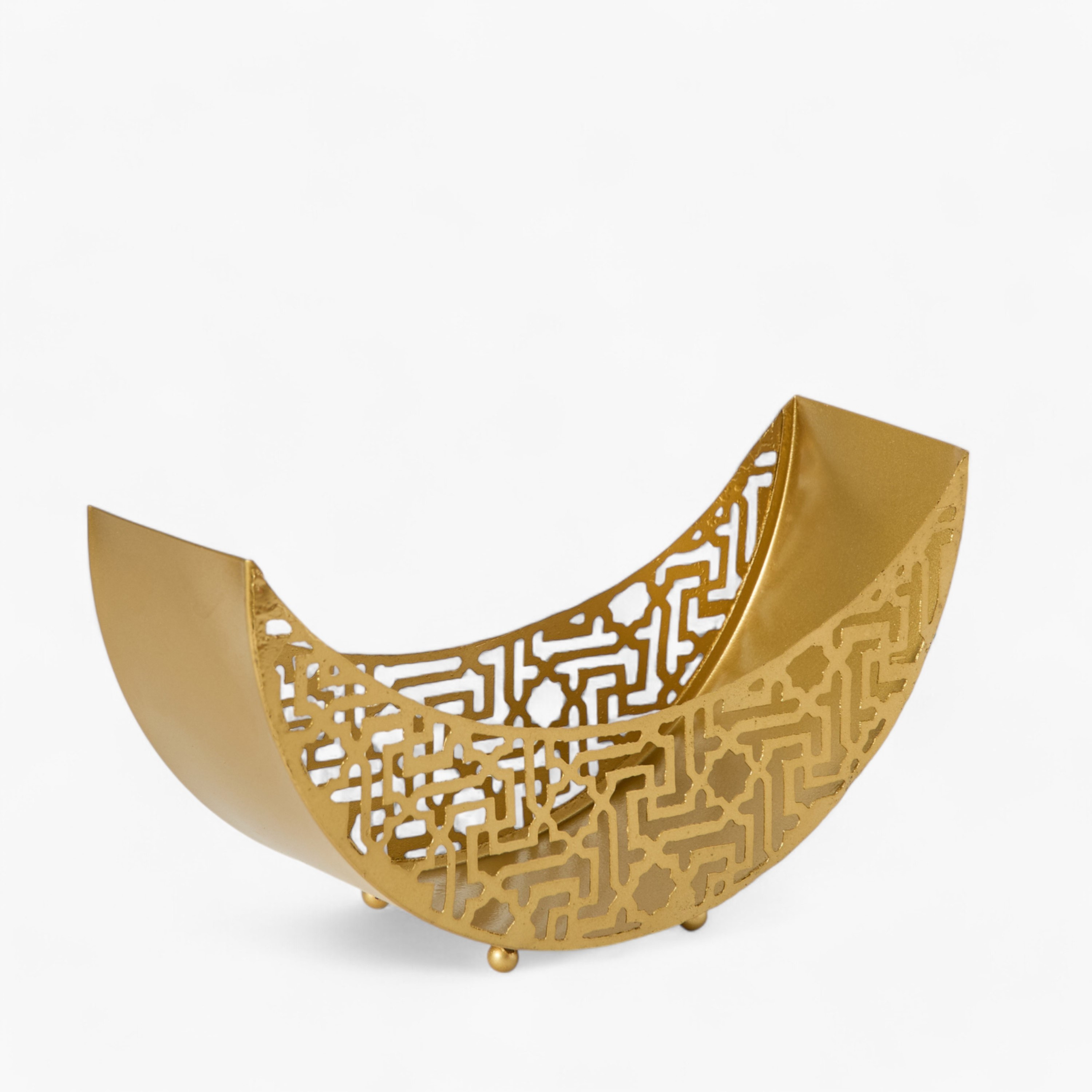 طبق وعاء على شكل قمر ميتال ميراج من سكايلاين - 30x10x10 سم-hbxdecorandfurnishings-homeaccessories-bowls-image-5