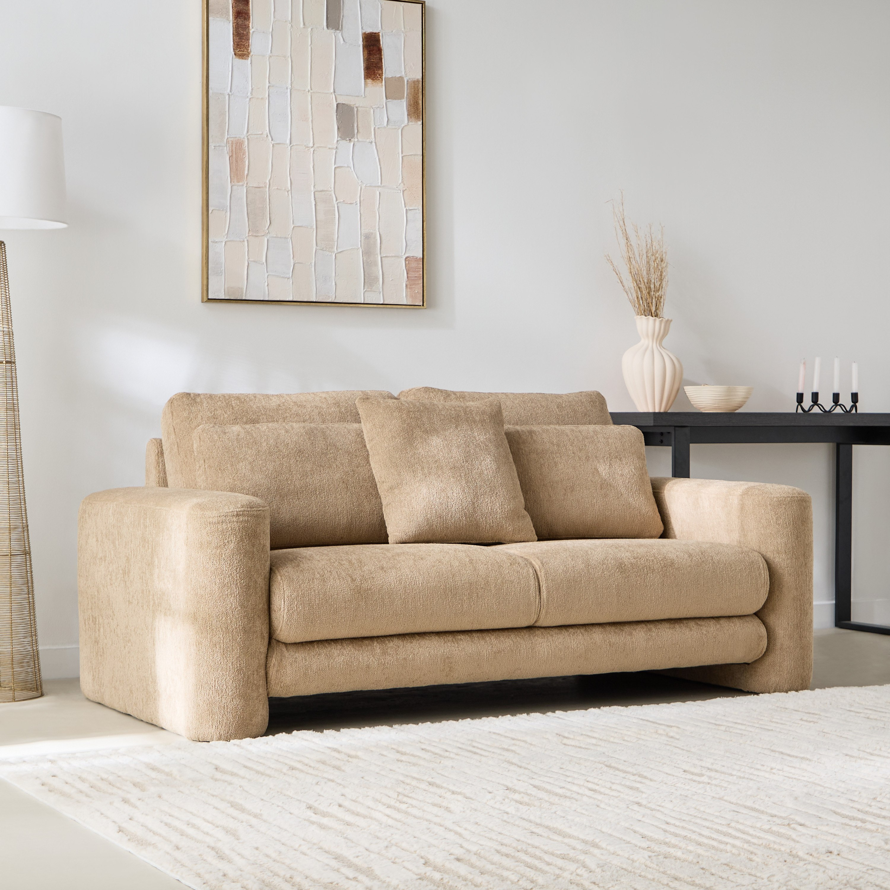 كنبة قماش مقعدين مع 3 وسائد من روفيغو-hbxlivingroom-sofasandarmchairs-sofas-image-1