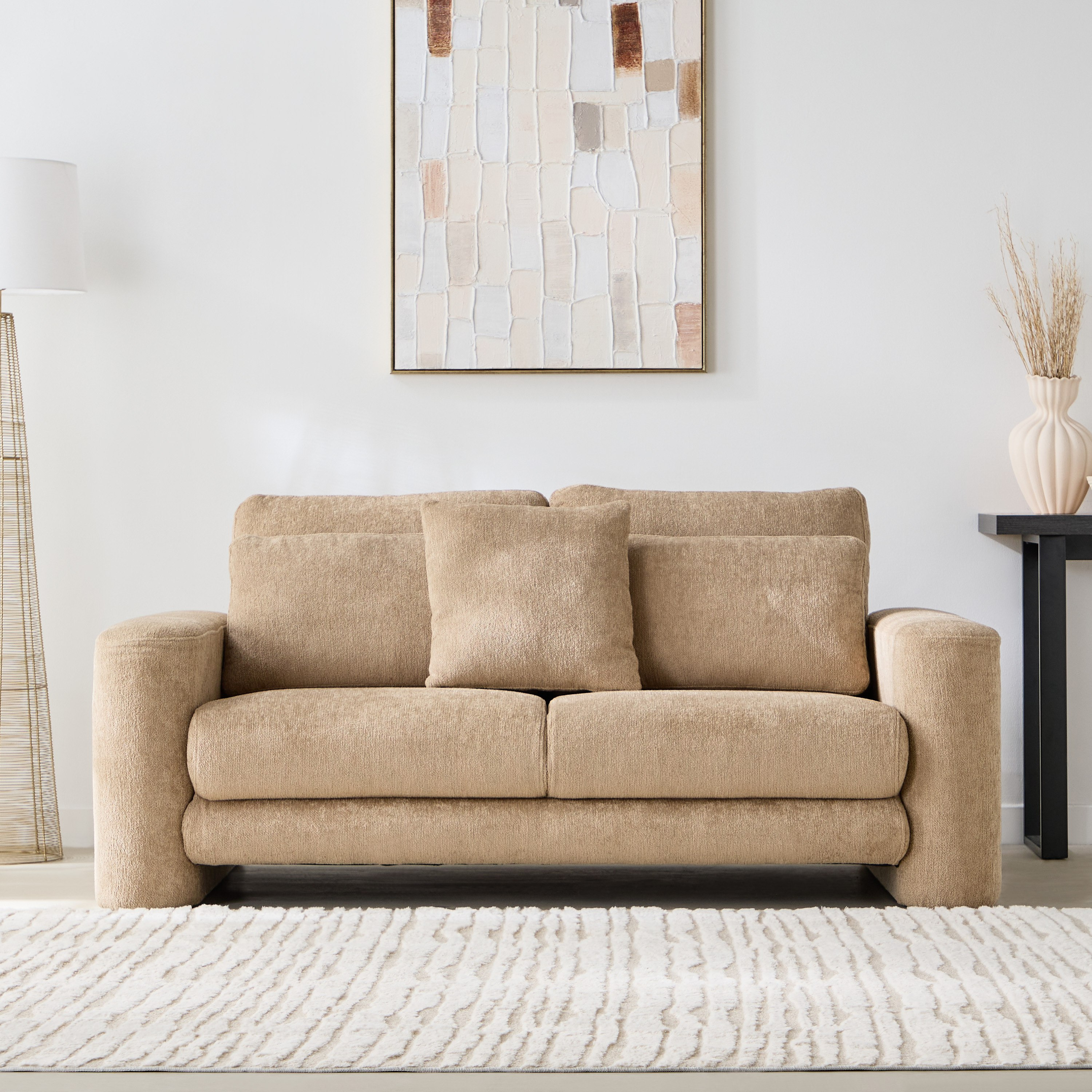 كنبة قماش مقعدين مع 3 وسائد من روفيغو-hbxlivingroom-sofasandarmchairs-sofas-image-2