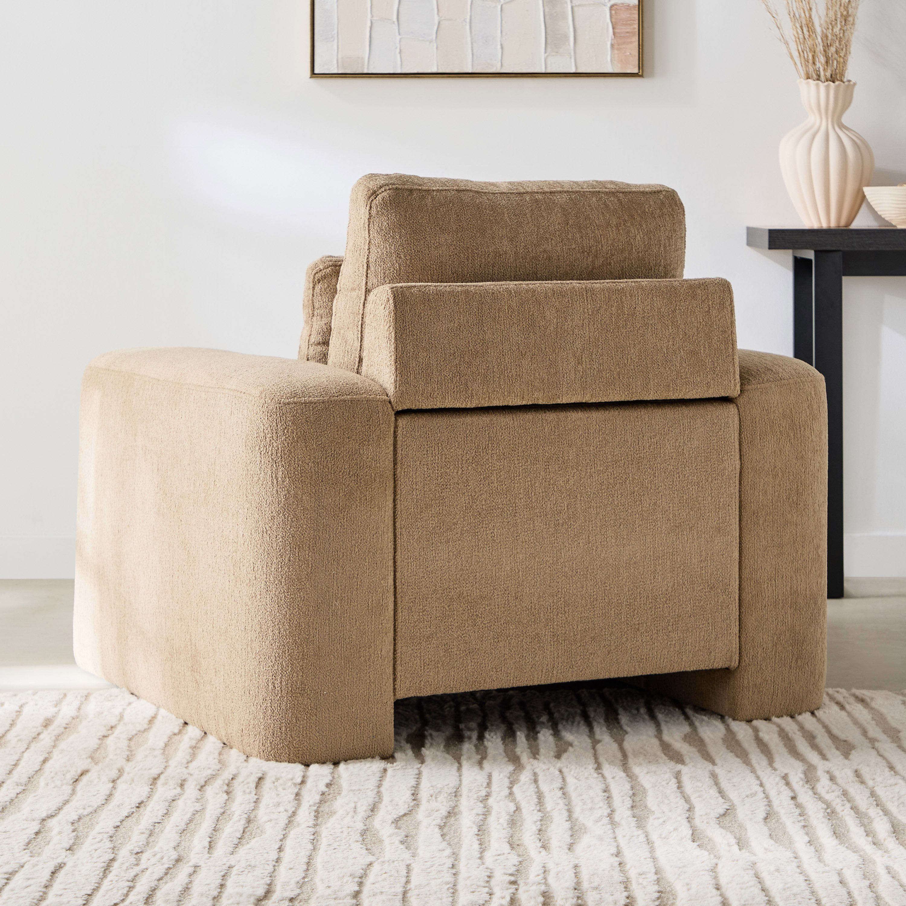 Rovigo Fabric Armchair Sofa with Cushion-hbxlivingroom-sofasandarmchairs-sofas-image-3