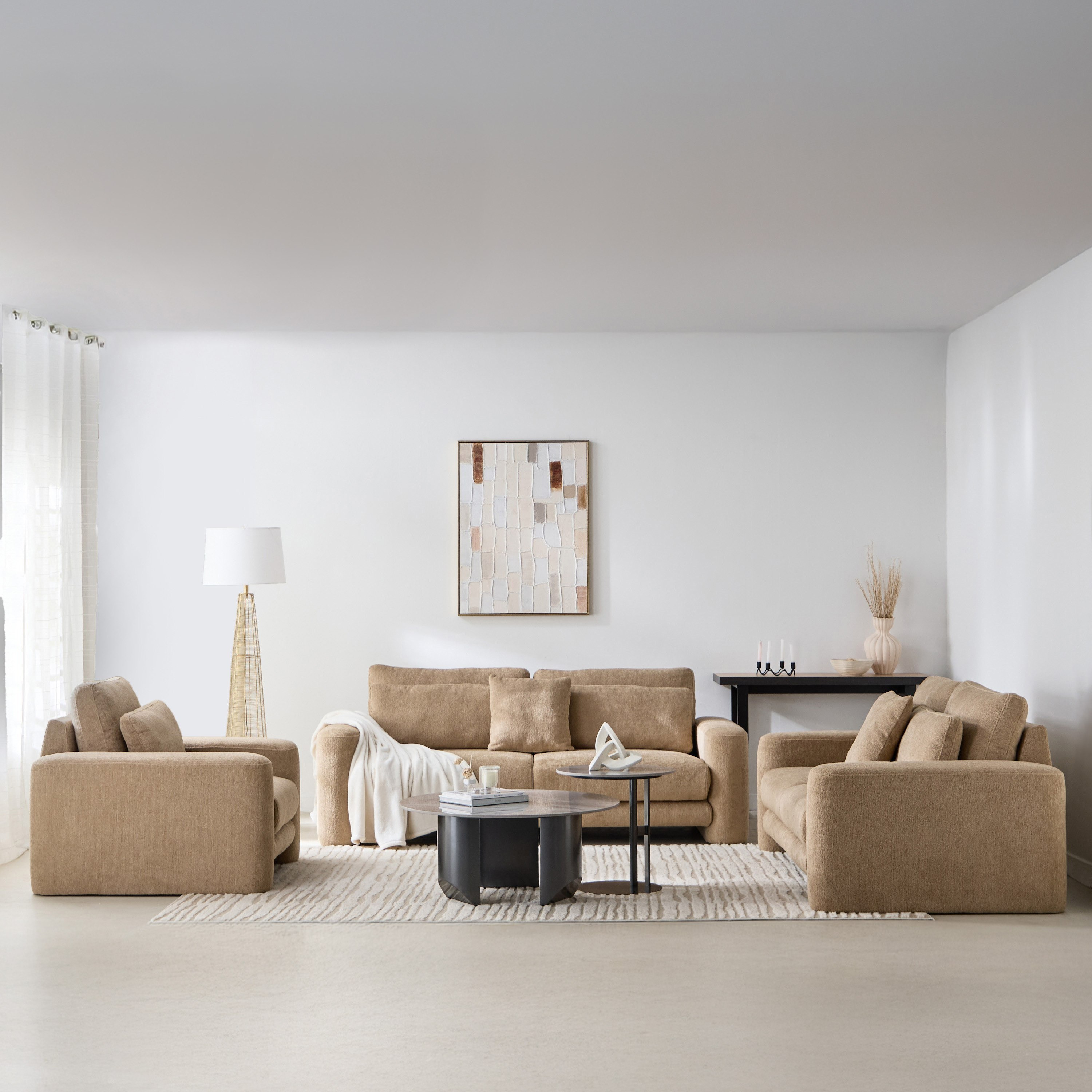 Rovigo Fabric Armchair Sofa with Cushion-hbxlivingroom-sofasandarmchairs-sofas-image-9