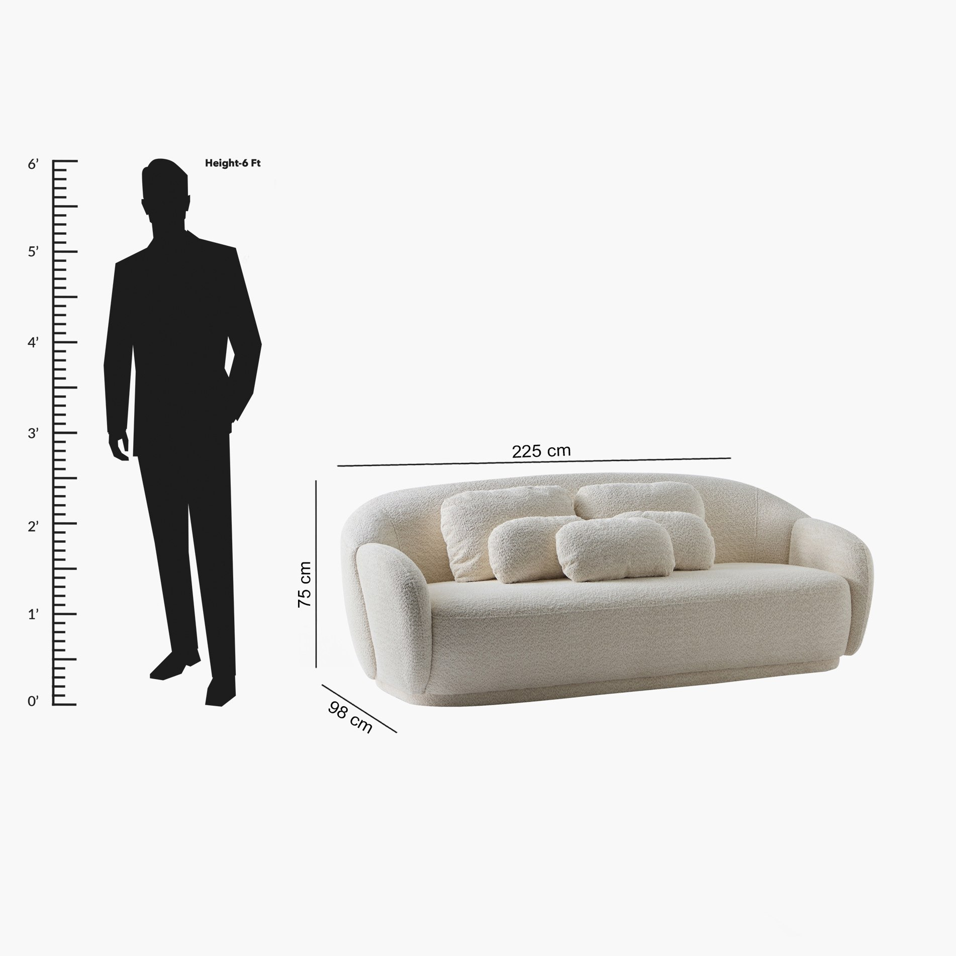 كنبة قماش 3 مقاعد مع 5 وسائد من ميلفي-hbxlivingroom-sofasandarmchairs-sofas-image-11