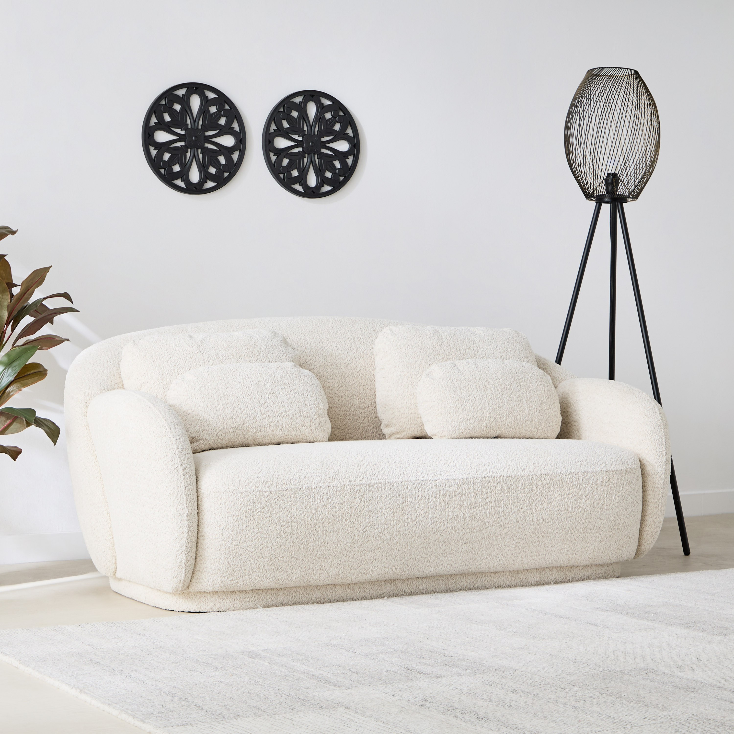 كنبة قماش مقعدين مع 4 وسائد من ميلفي-hbxlivingroom-sofasandarmchairs-sofas-image-1