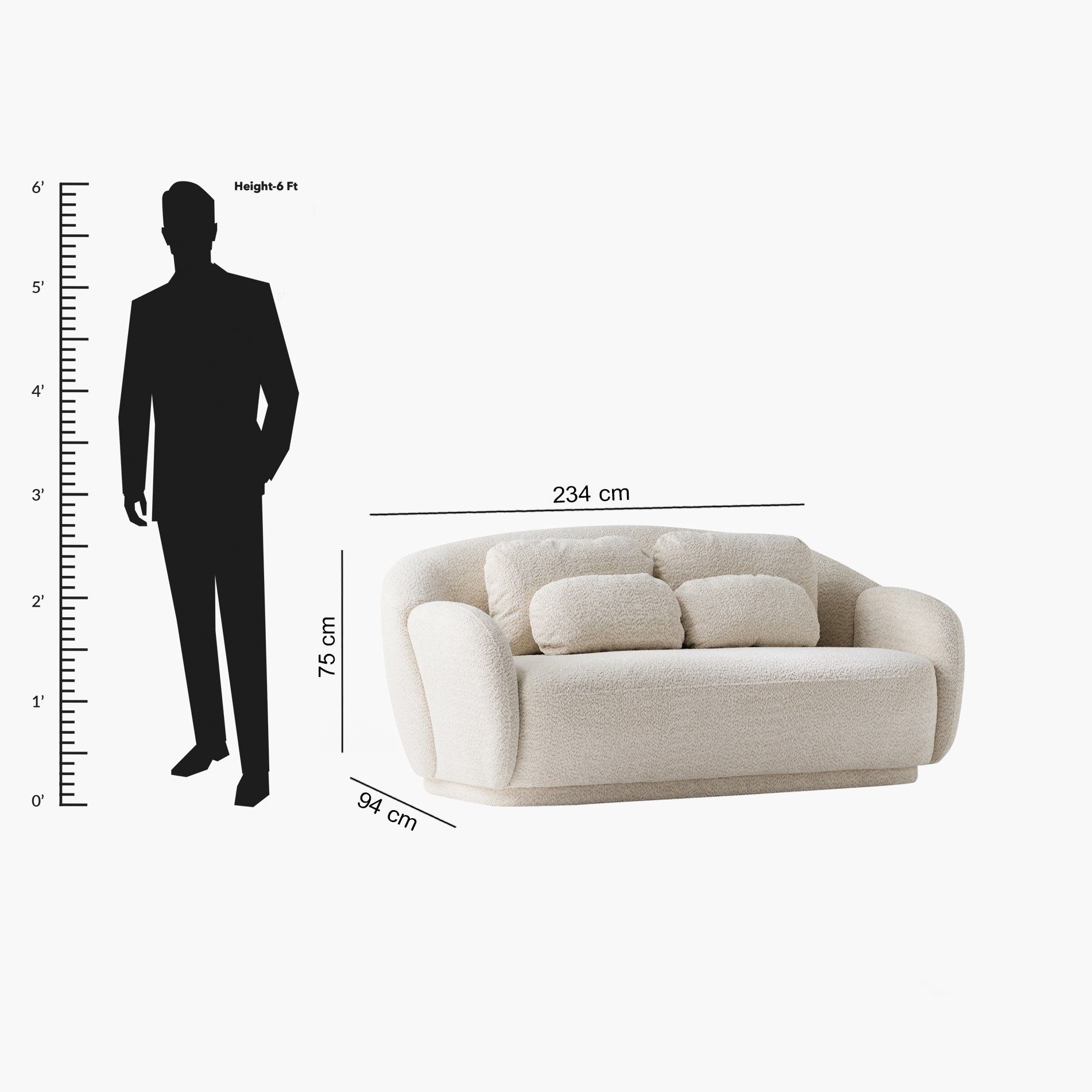 كنبة قماش مقعدين مع 4 وسائد من ميلفي-hbxlivingroom-sofasandarmchairs-sofas-image-11