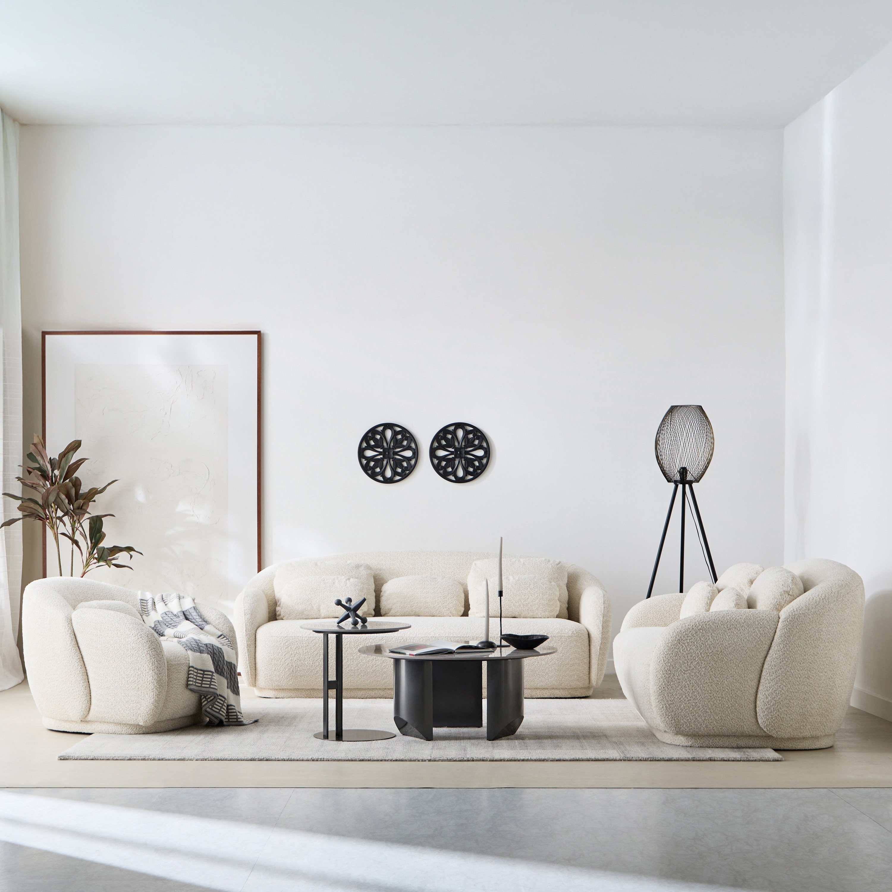 كنبة قماش مقعدين مع 4 وسائد من ميلفي-hbxlivingroom-sofasandarmchairs-sofas-image-9