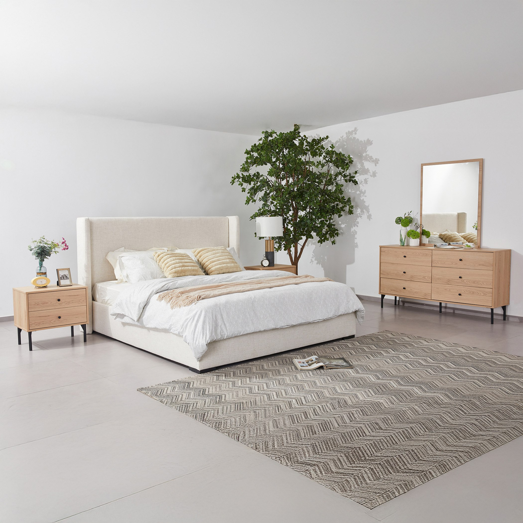 طاولة تزيين رئيسية 6 أدراج من تشارلستون-hbxfurniture-bedroom-dressersandmirrors-image-8