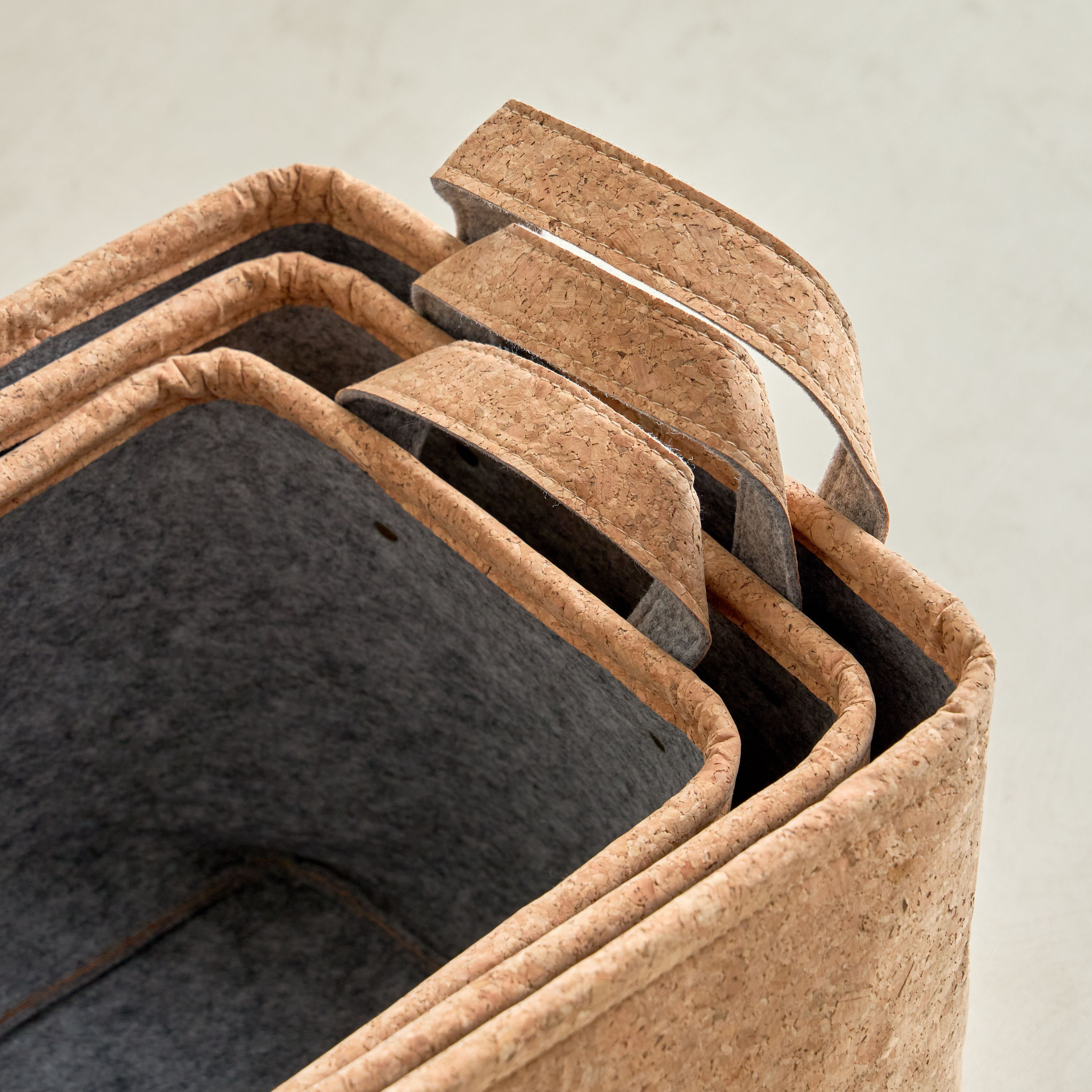 Eden 3-Piece Felt Cork Basket Set-hbxbedroom-bedroomaccessories-bedroomstorage-image-4