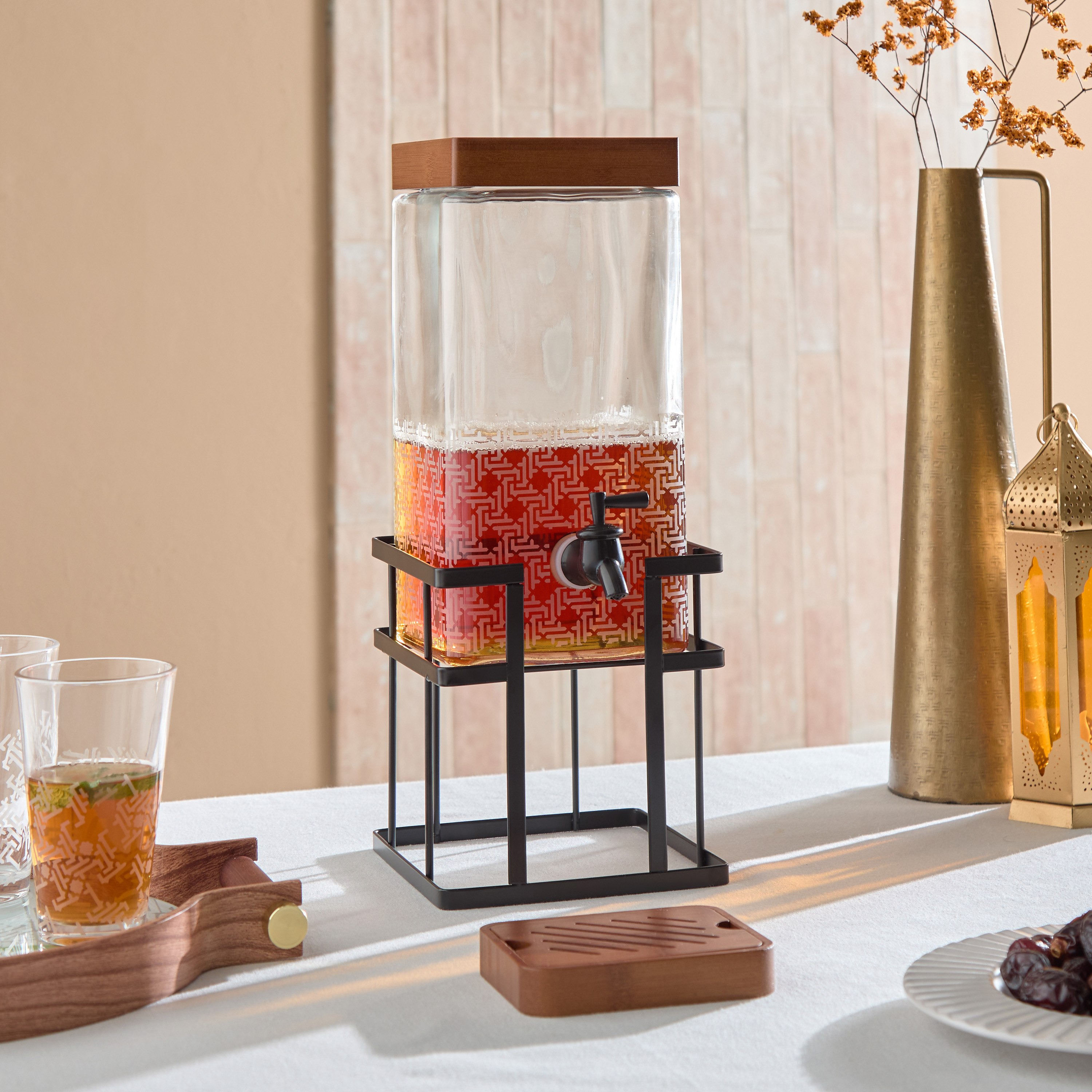 Skyline Mirage Dispenser with Drainer and Iron Stand - 4 L-hbxhomeware-hbxkitchen-image-1
