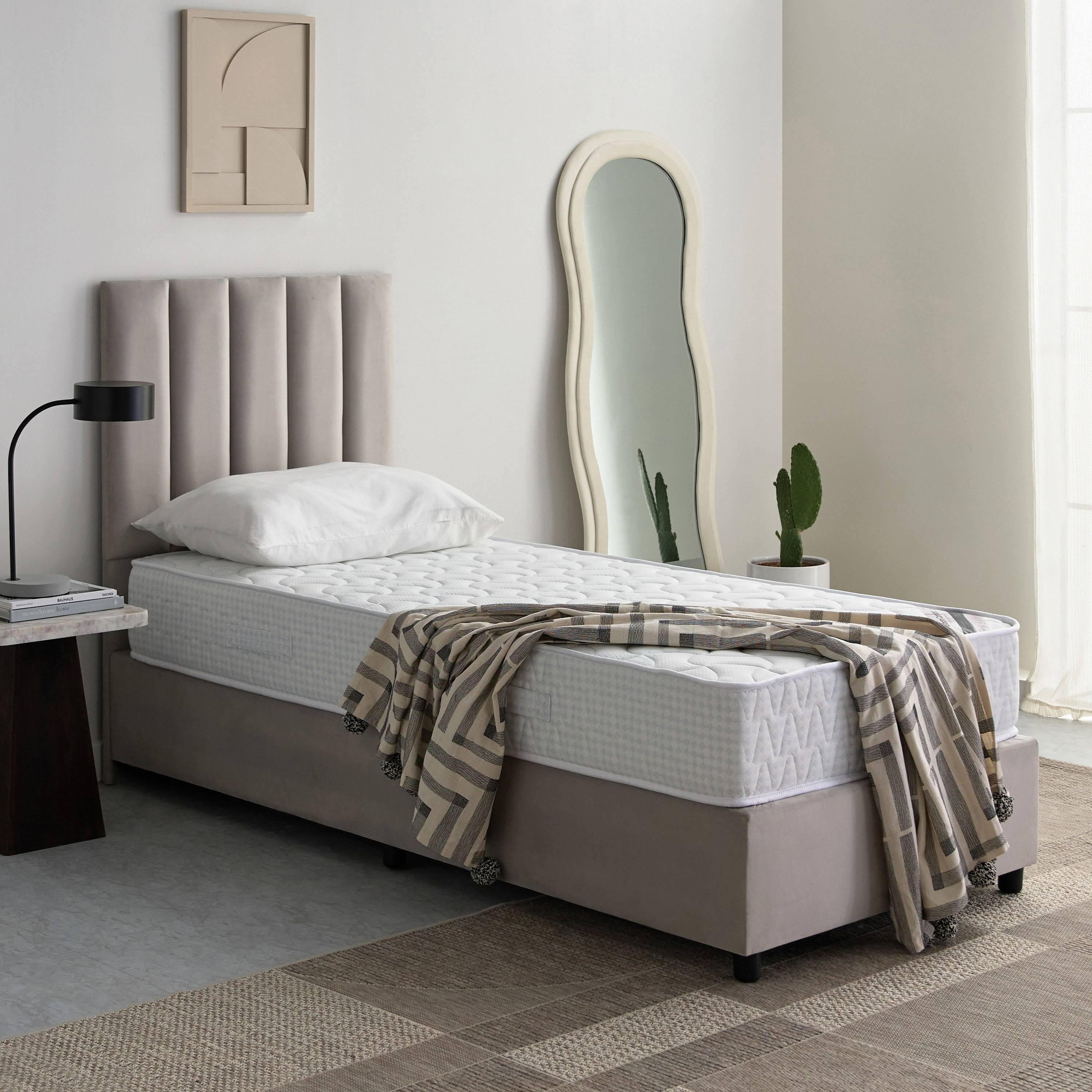 SleepNest iBloom Comfort Medium Firm Bonnell Spring Single Mattress - 90x200x23 cm-hbxfurniture-bedroom-mattresses-single-image-9