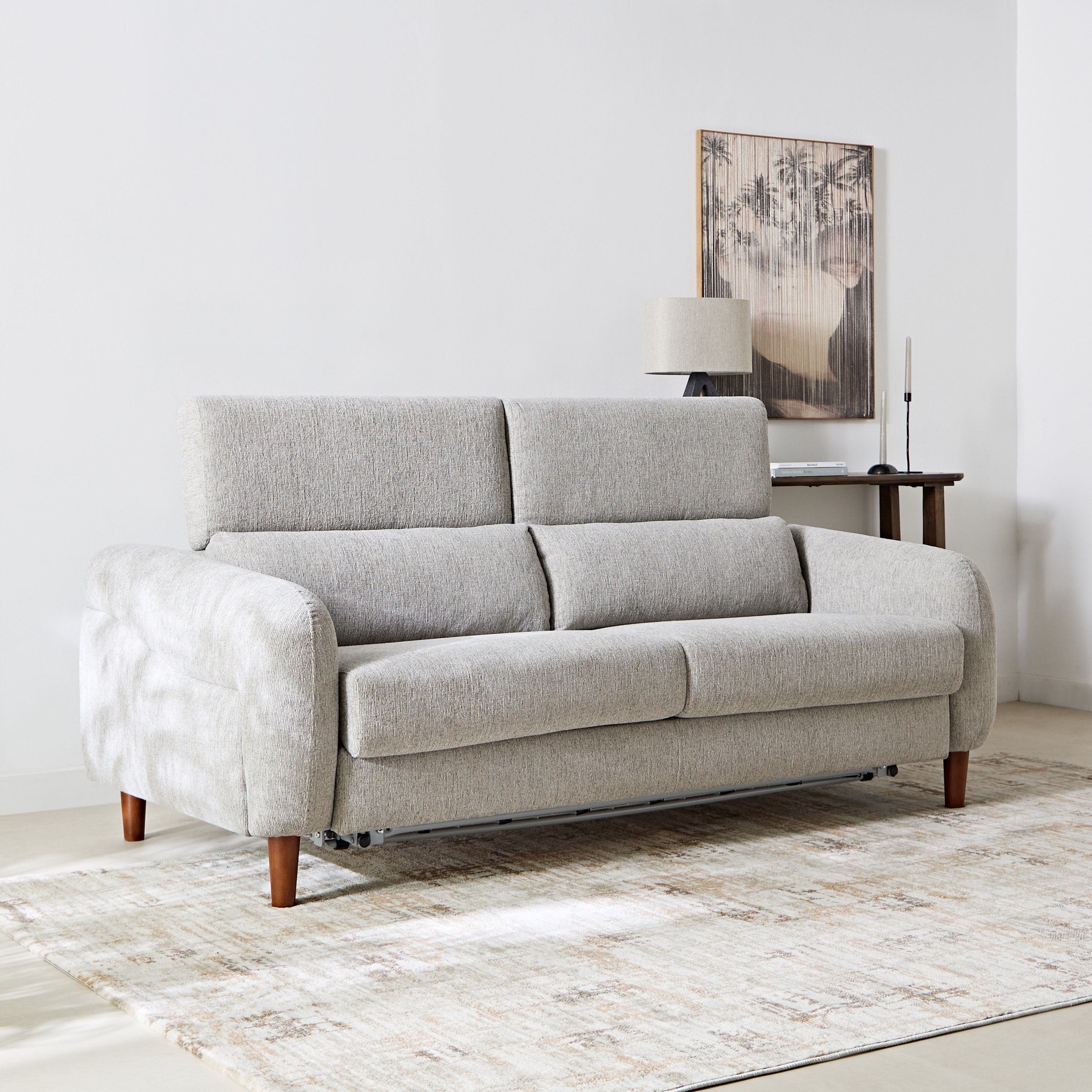 كنبة سرير قماش بثلاثة مقاعد مع مسند رأس قابل للتعديل ومرتبة ميموري فوم من سبكتور-hbxfurniture-sofasandarmchairs-sofabeds-image-2