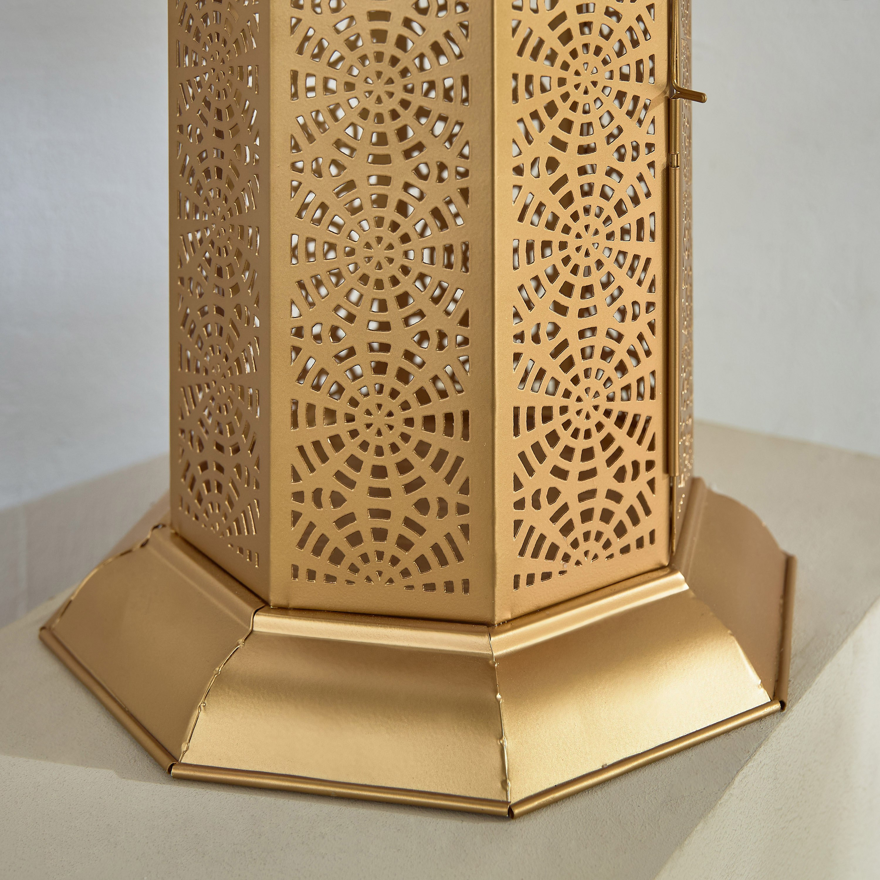 Isaba Metal Cutwork Lantern - 26x26x50 cm-PROMO_HB_AE_B1G1_250925-image-5