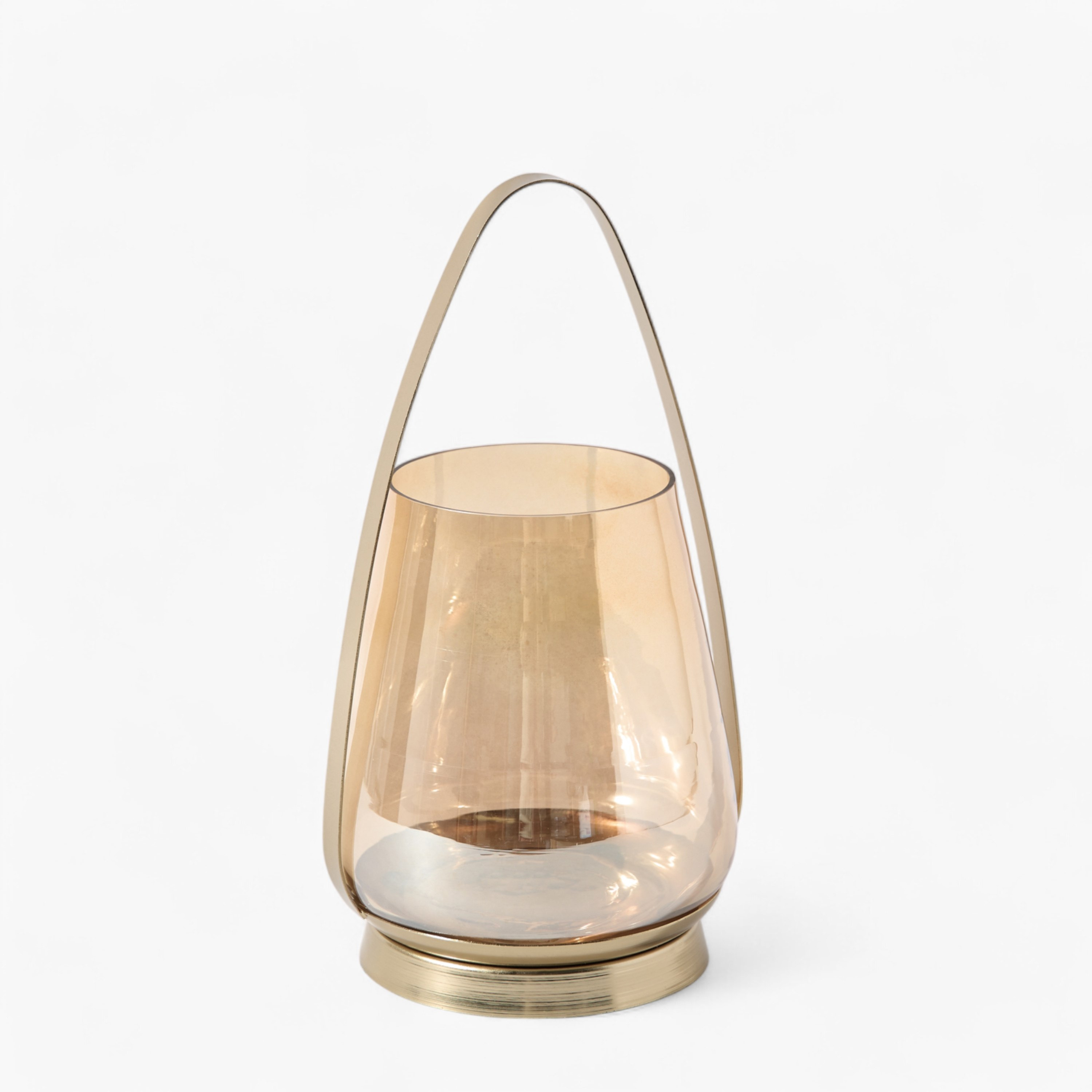 حامل شموع معدني بزجاج لامع من أكورد - 17.5x14x29 سم-hbxlivingroom-decorandaccessories-candleholders-image-5