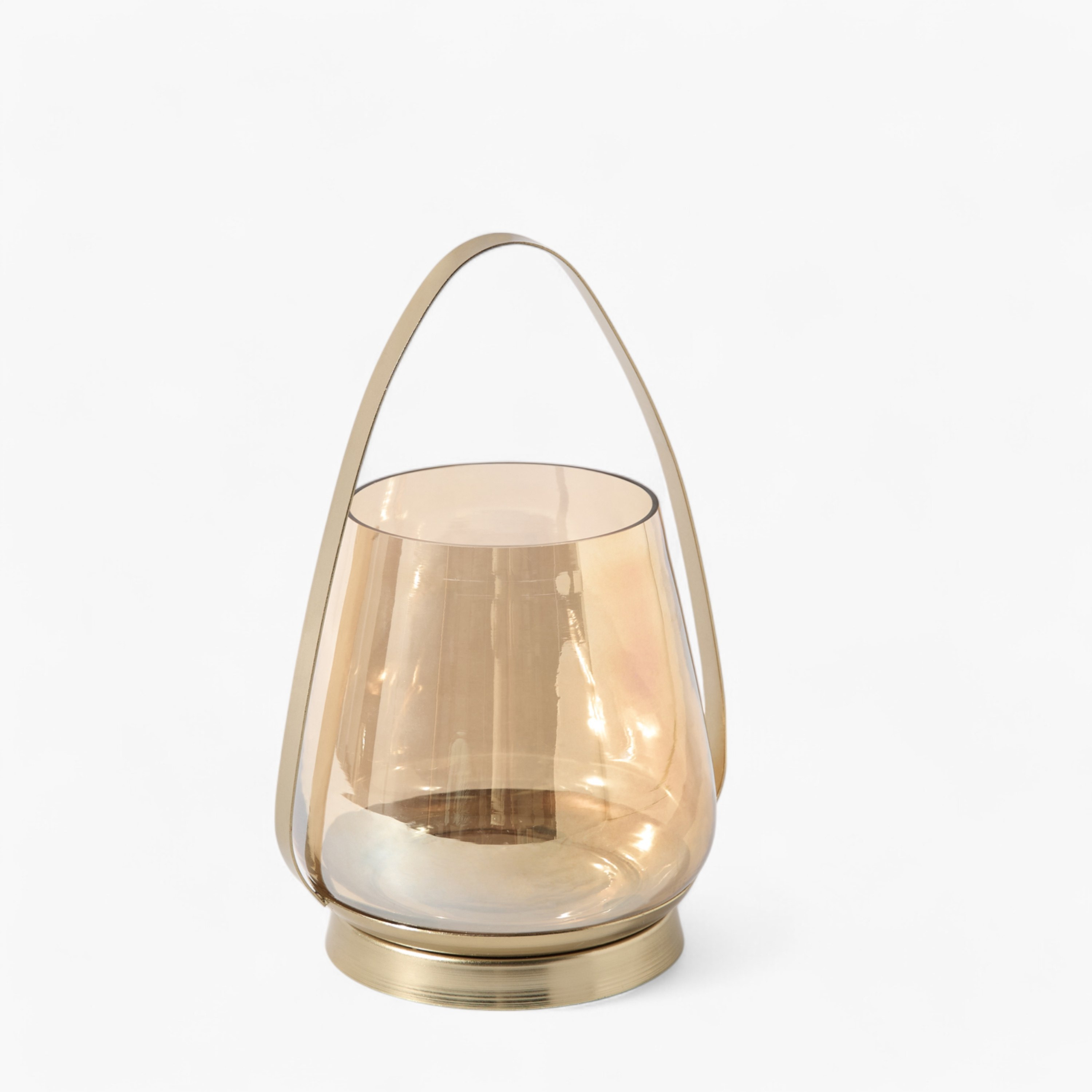 حامل شموع معدني بزجاج لامع من أكورد - 17.5x14x25.5 سم-hbxlivingroom-decorandaccessories-candleholders-image-5