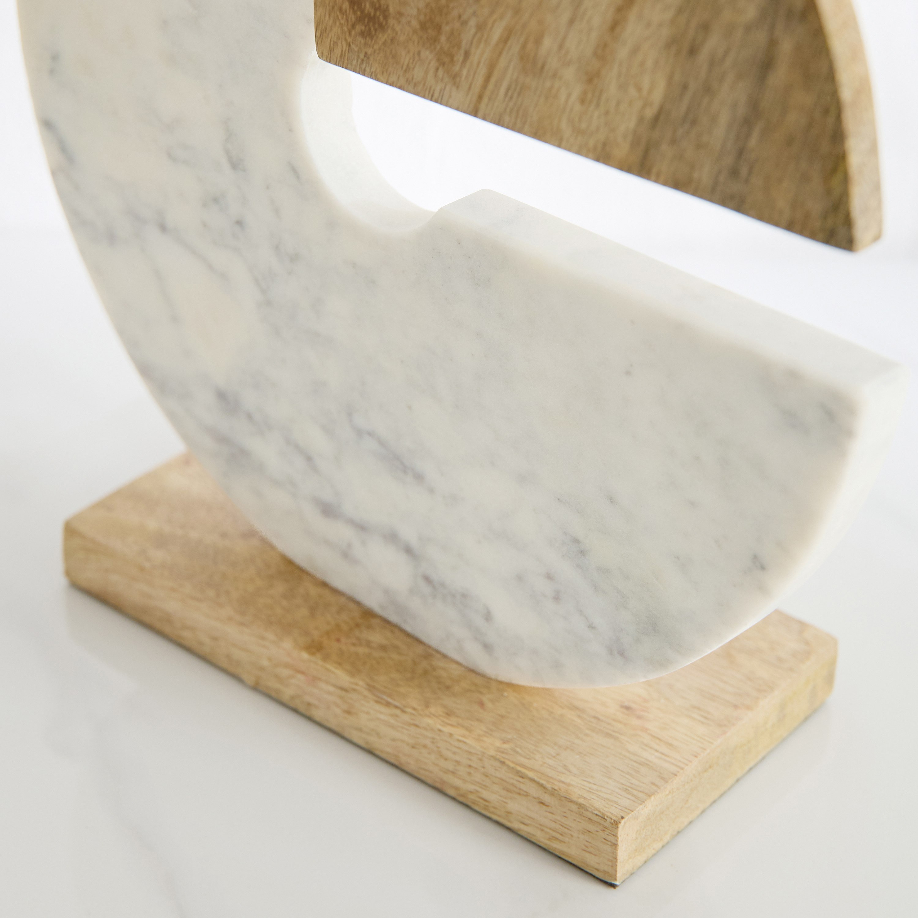 Blake Wood and Marble Table Accent with Marble Base - 23x7.5x25 cm-hbxhomeware-homedecor-figurinesandornaments-image-4