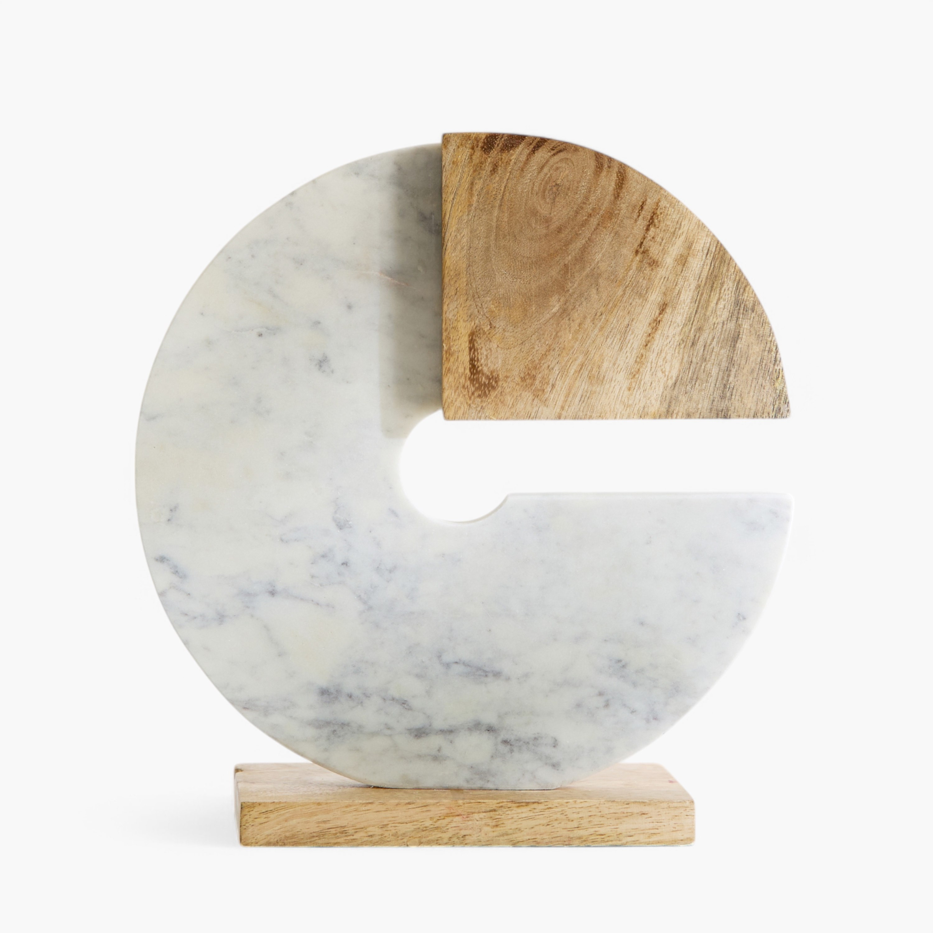 Blake Wood and Marble Table Accent with Marble Base - 23x7.5x25 cm-hbxhomeware-homedecor-figurinesandornaments-image-6