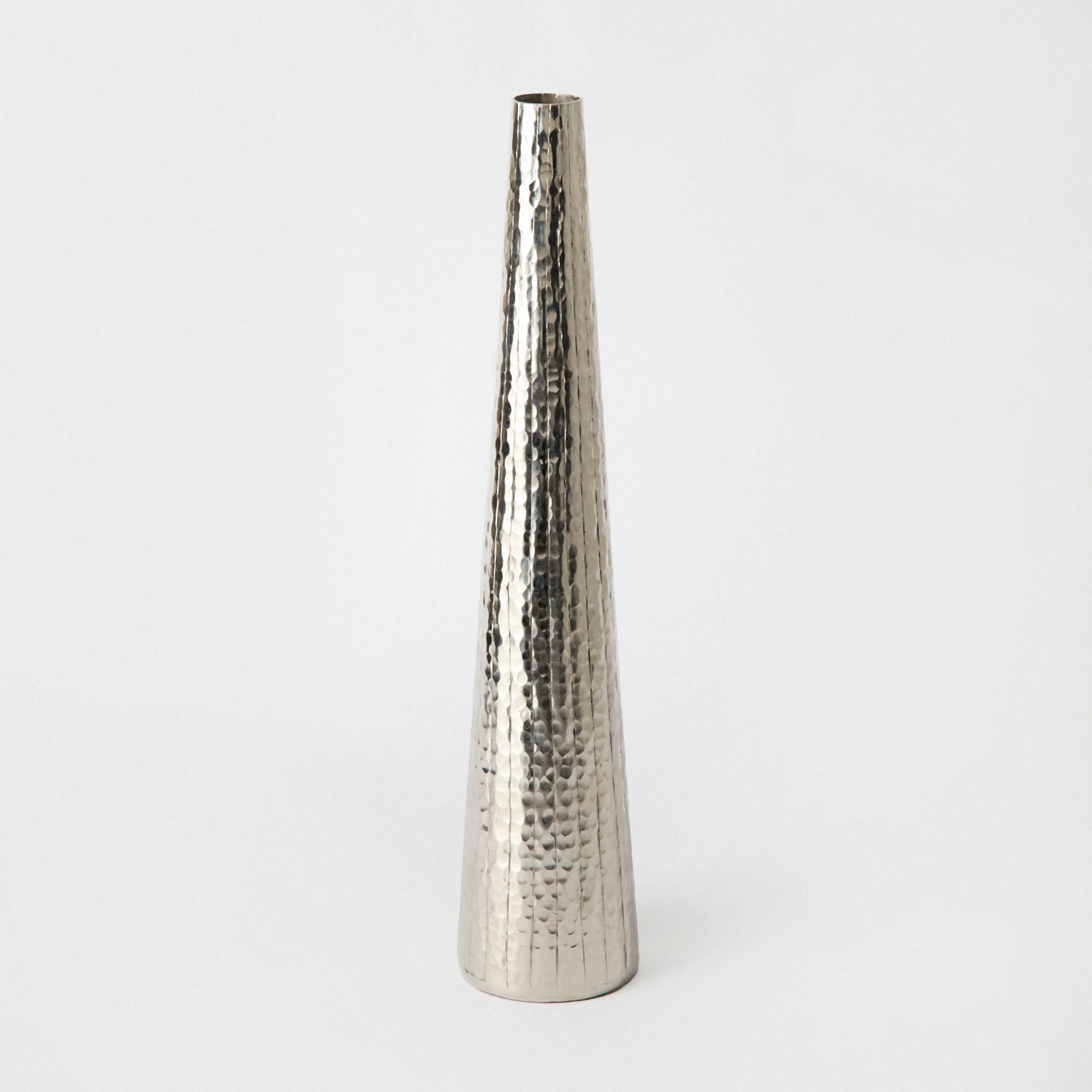 Ausie Aluminium Sparkle Ribbed Tall Vase - 10.5x10.5x51.5 cm-hbxbedroom-decorandaccessories-vases-image-5
