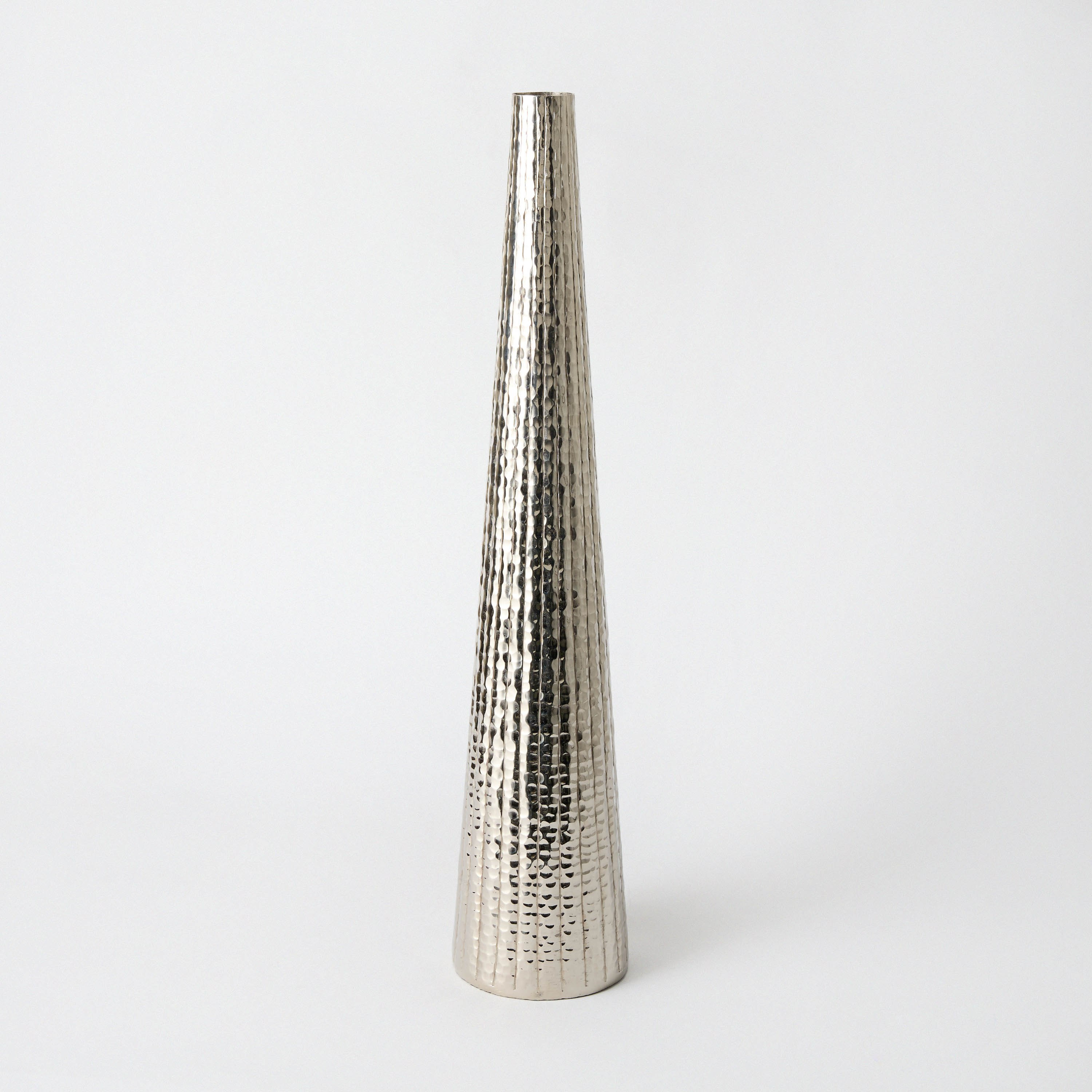 Ausie Aluminium Sparkle Ribbed Tall Vase - 13.5x13.5x65.5 cm-hbxbedroom-decorandaccessories-vases-image-5