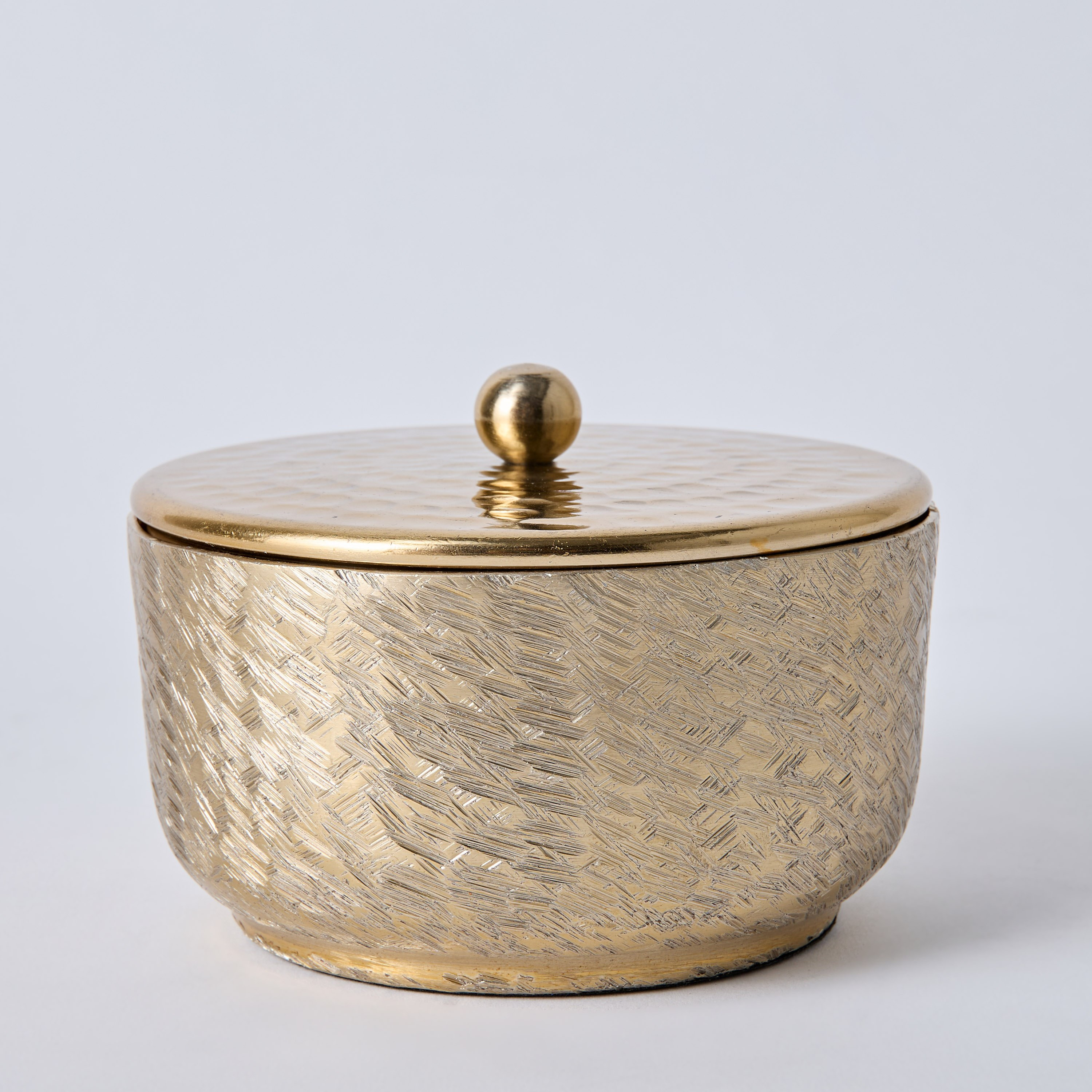 Arizona Aluminium Round Decorative Jar - 14x14x10 cm-hbxhomeware-homedecor-figurinesandornaments-image-5