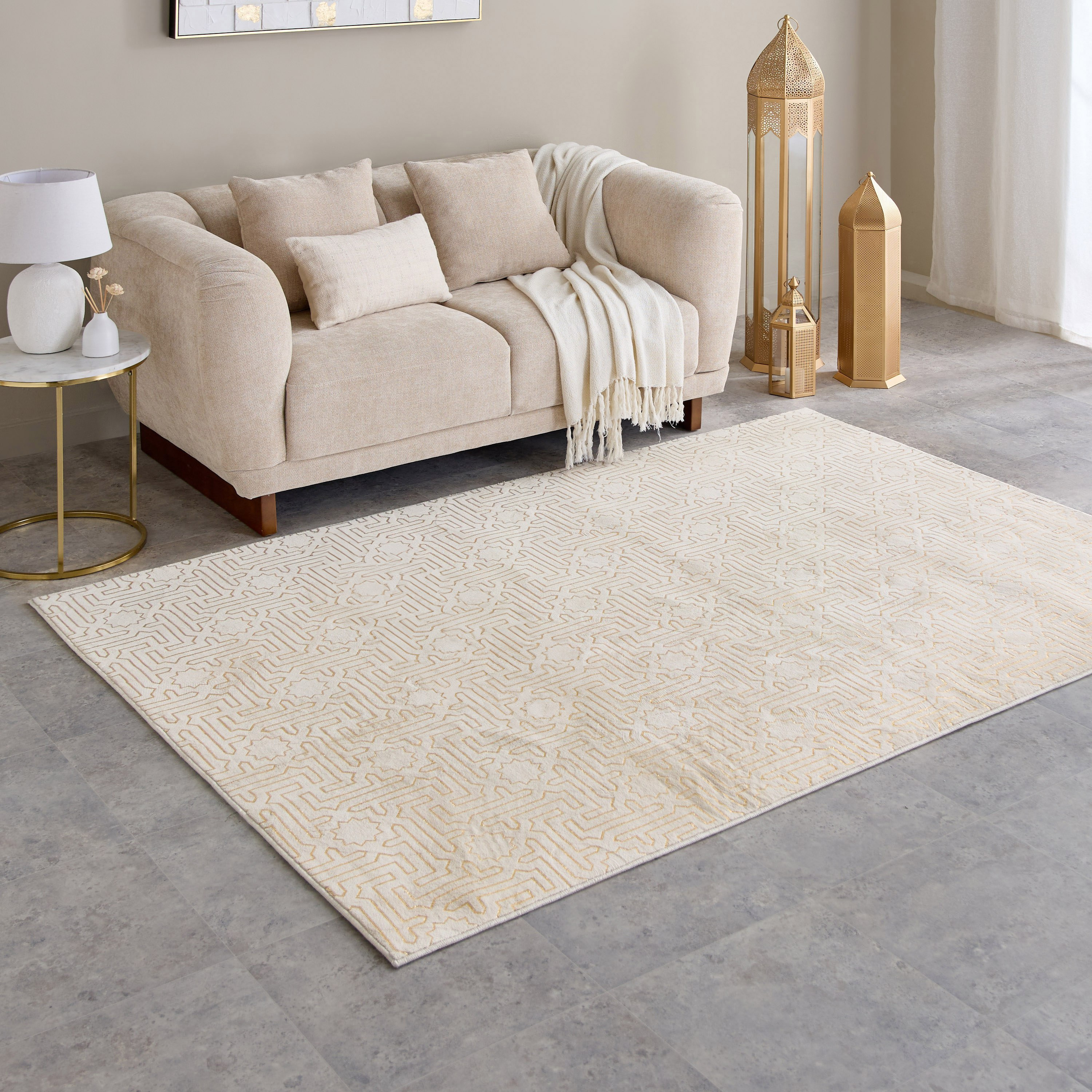سجادة بطبعات ميراج من سكاي لاين - 120×170 سم-hbxdecorandfurnishings-floorcoverings-rugs-image-1