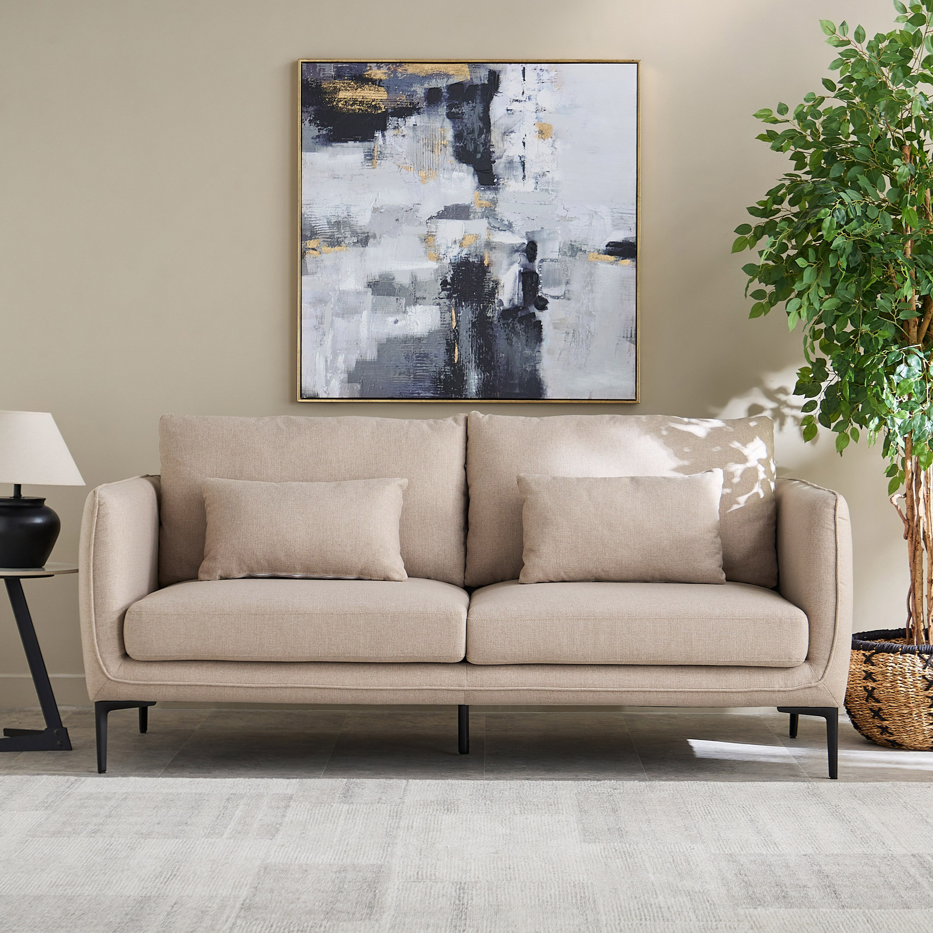 Stefan 3-Seater Fabric Sofa with 2 Cushions-hbxlivingroom-sofasandarmchairs-sofas-image-2