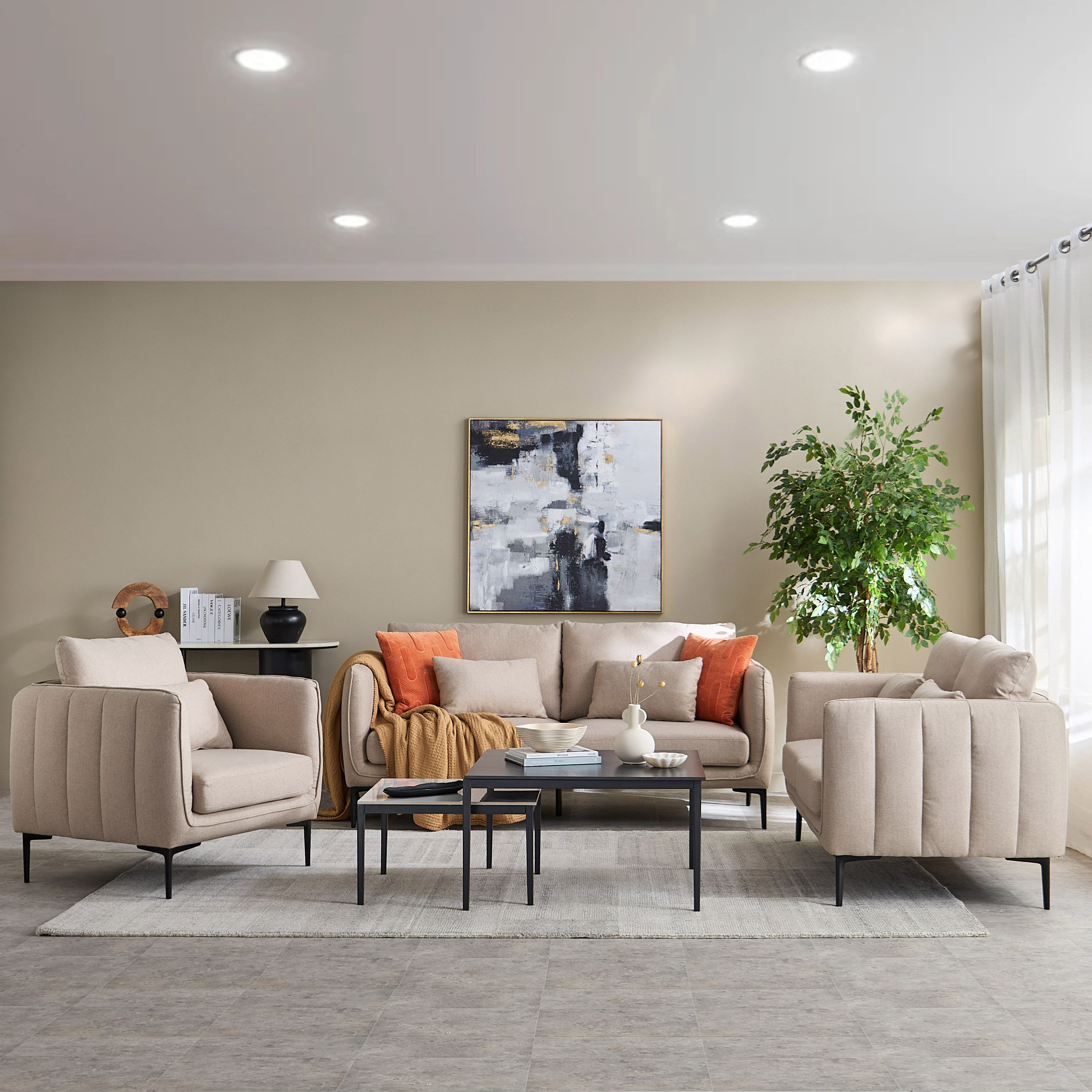 Stefan 3-Seater Fabric Sofa with 2 Cushions-hbxlivingroom-sofasandarmchairs-sofas-image-9