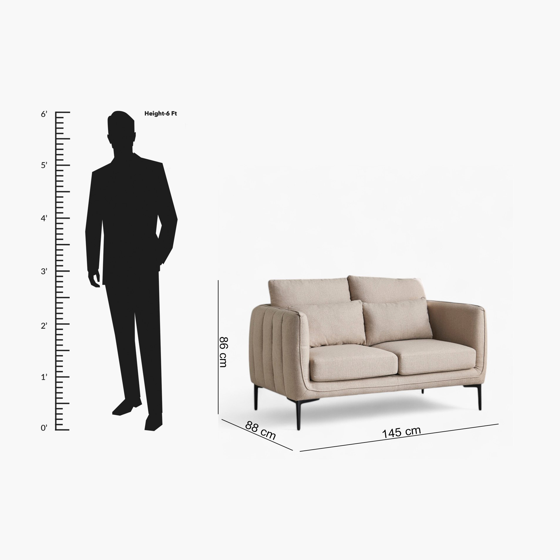 Stefan 2-Seater Fabric Sofa with 2 Cushions-hbxlivingroom-sofasandarmchairs-sofas-image-11