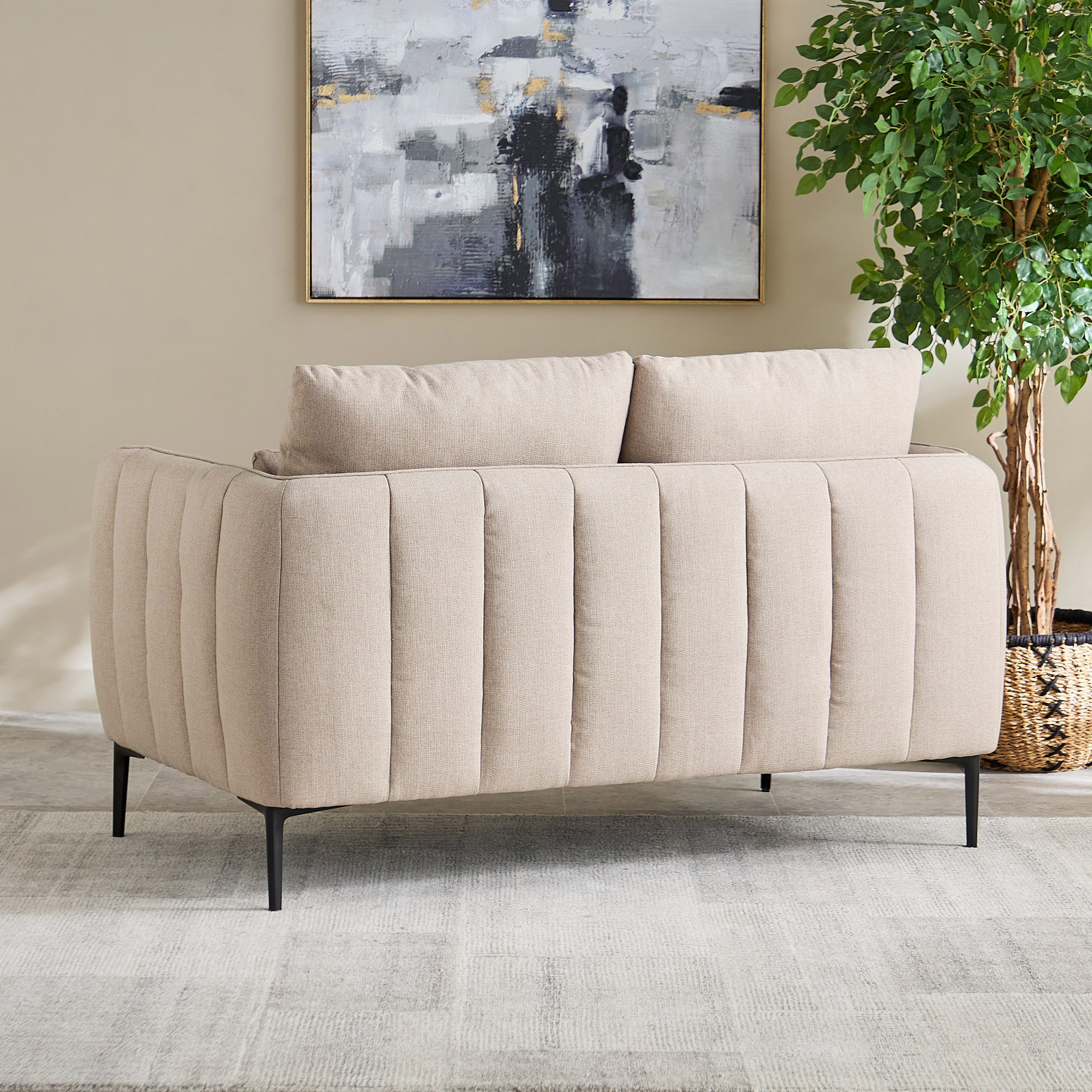 Stefan 2-Seater Fabric Sofa with 2 Cushions-hbxlivingroom-sofasandarmchairs-sofas-image-3