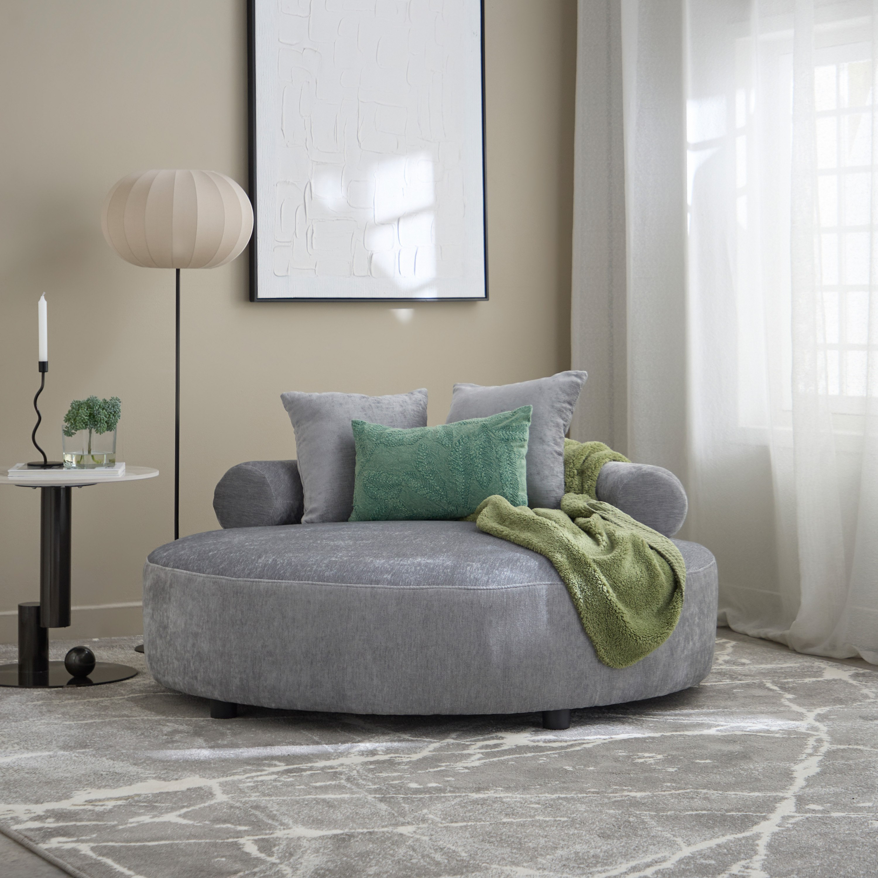 Odelia 2-Seater Fabric Chaise with 2 Cushions-hbxlivingroom-sofasandarmchairs-sofas-image-7