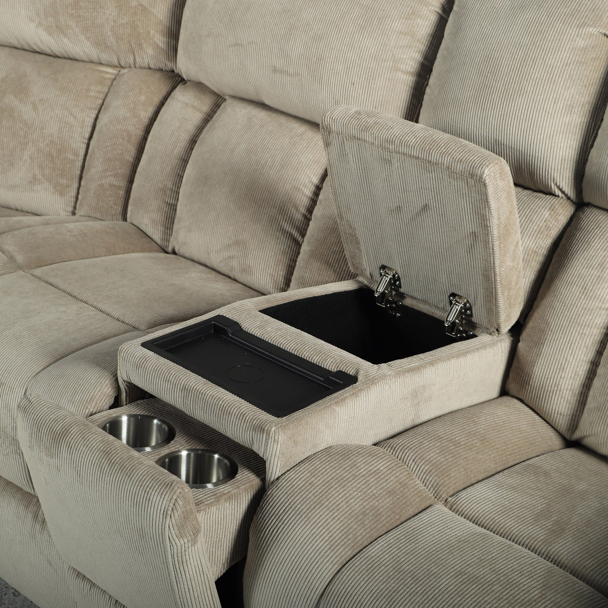 Tucson 5-Seater Electric Power Recliner 2-Console Corner with 2 Charging Tray-hbxfurniture-sofasandarmchairs-reclinersofas-image-11
