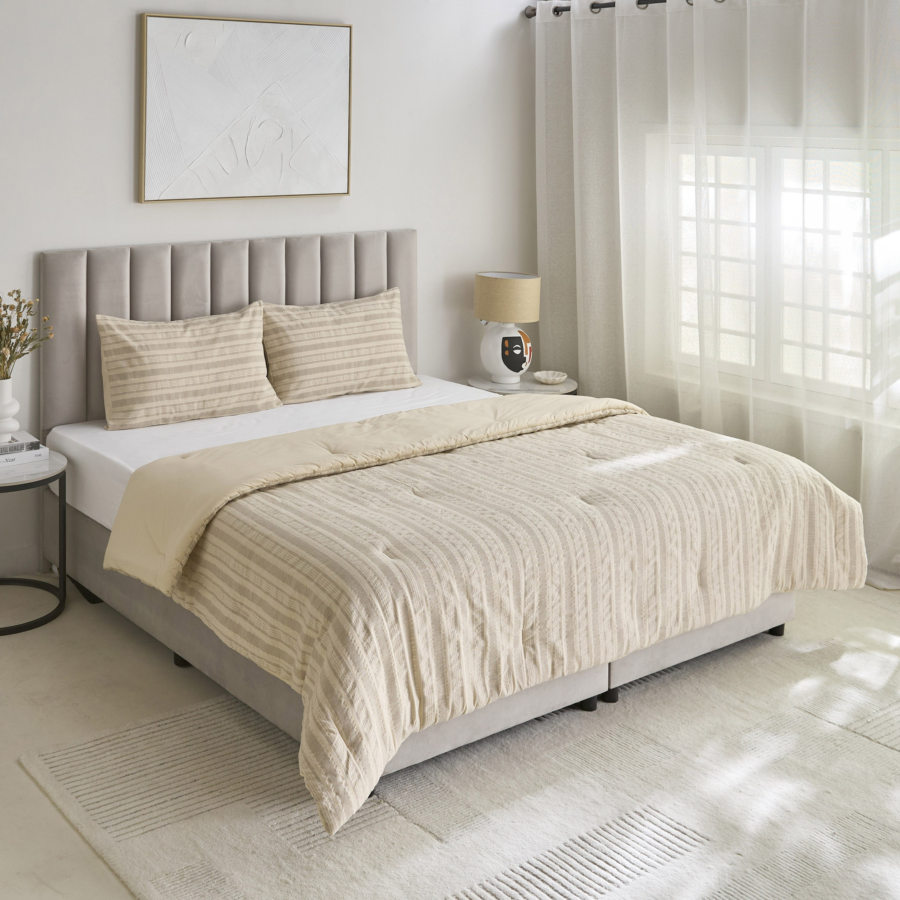 طقم لحاف زوجي منسوج 3 قطع من وييف إليجانس - 160 × 220 سم-hbxhomeware-hbxbedroom-image-2