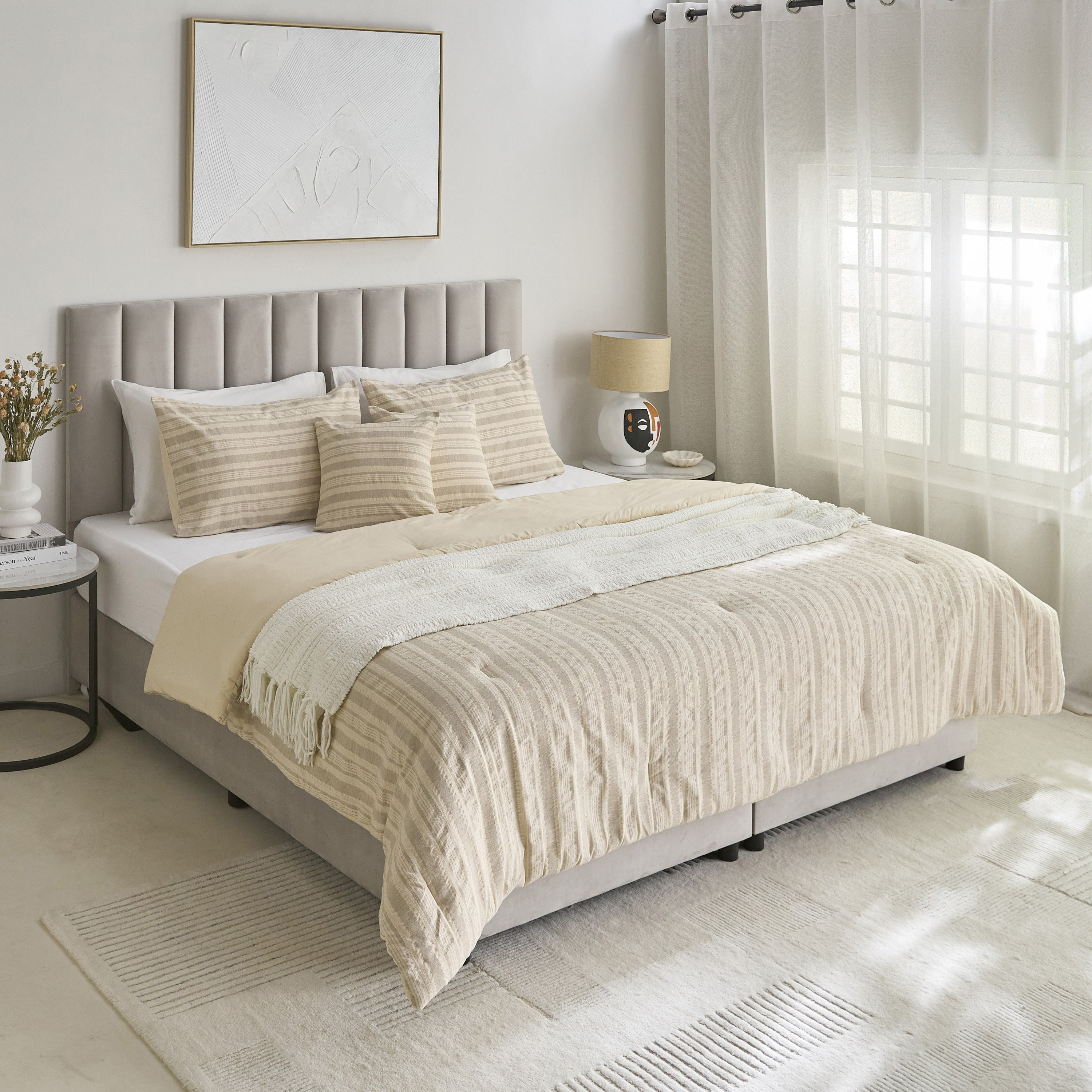 طقم لحاف زوجي منسوج 3 قطع من وييف إليجانس - 160 × 220 سم-hbxhomeware-hbxbedroom-image-8