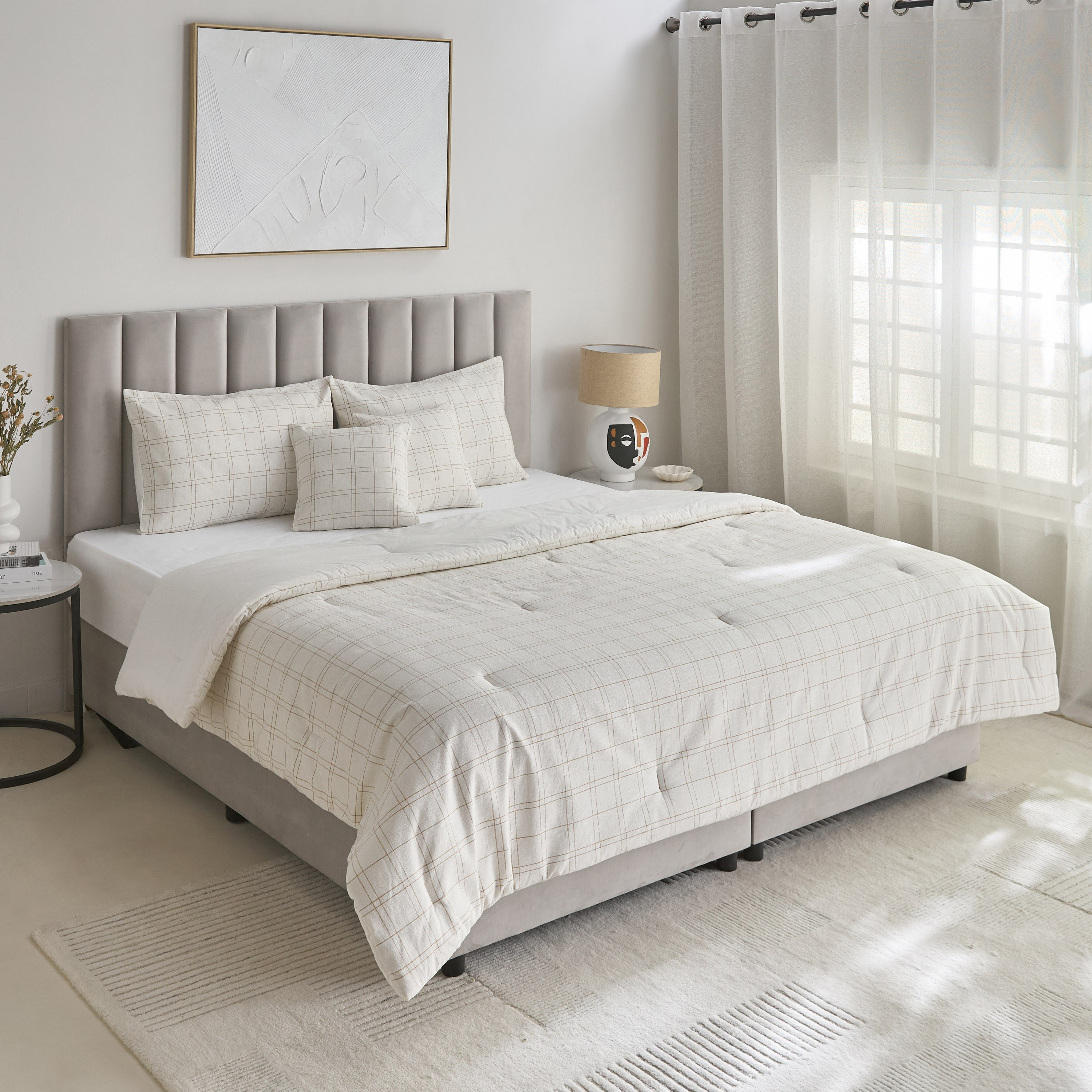 طقم لحاف كينج منسوج 5 قطع من وييف إليجانس - 220x240 سم-hbxhomeware-hbxbedroom-image-2