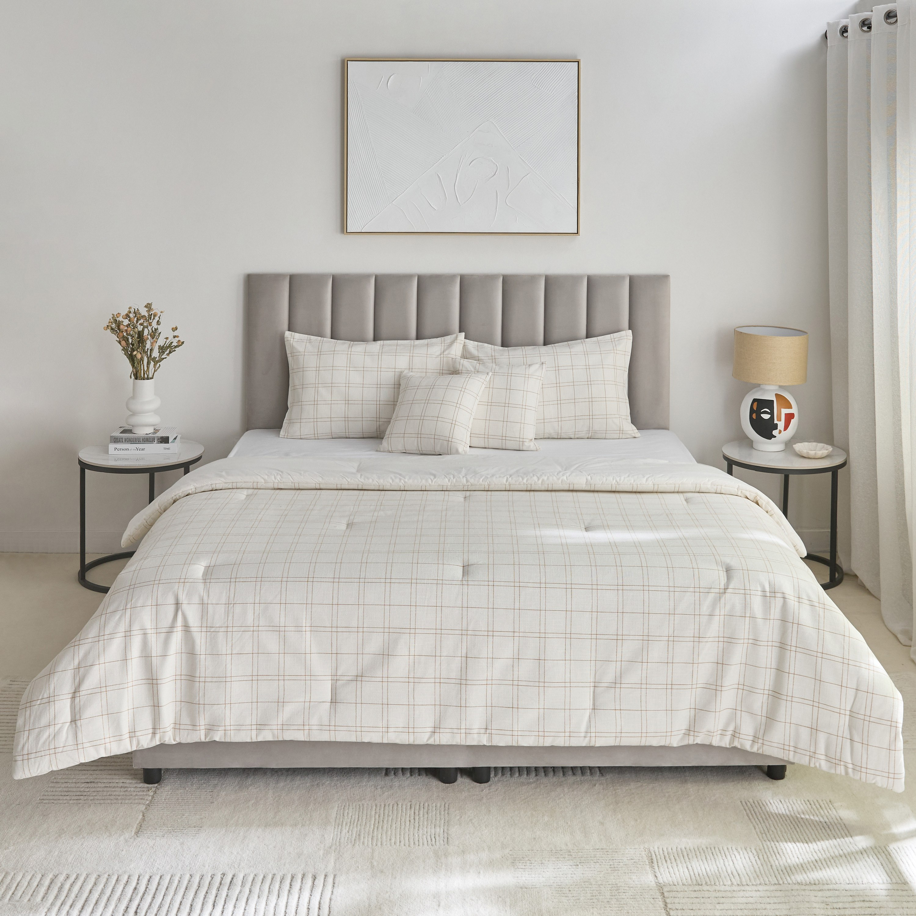 طقم لحاف كينج منسوج 5 قطع من وييف إليجانس - 220x240 سم-hbxhomeware-hbxbedroom-image-3