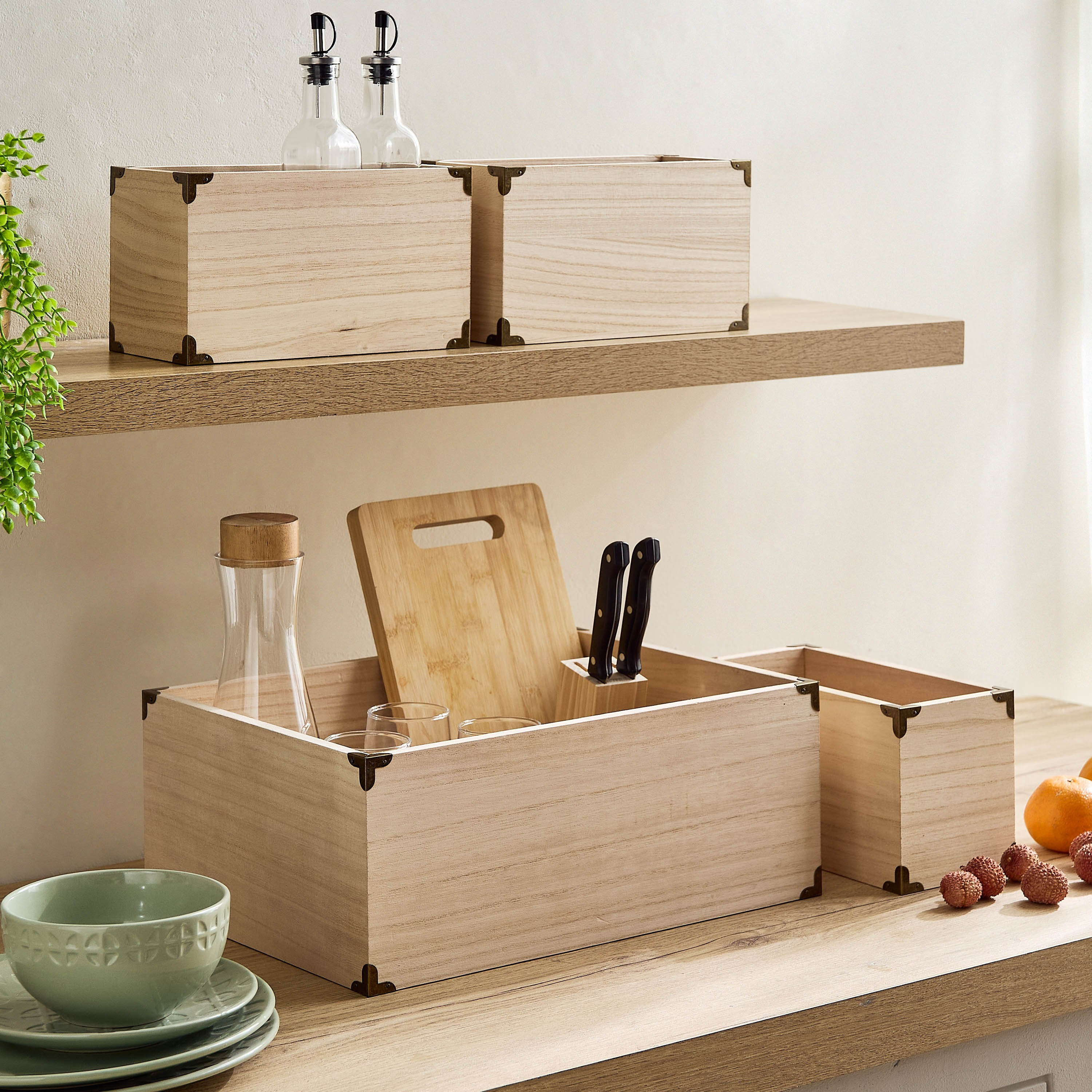 طقم صناديق خشبية 4 قطع من بولونيا-hbxhomeware-hbxkitchen-image-1