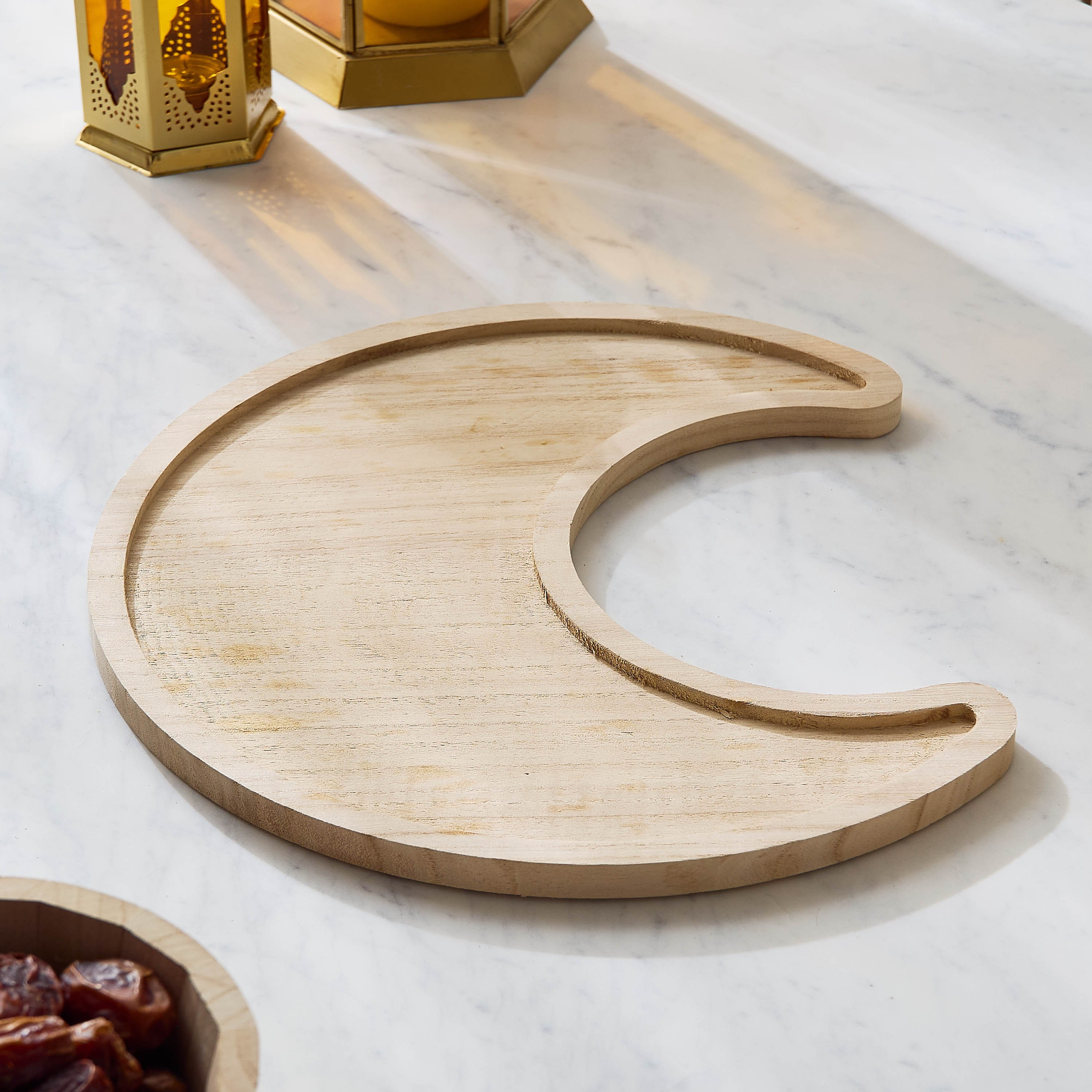 صحن قمر خشب من خشب الباولونيا-hbxdecorandfurnishings-tabletop-crockery-image-2
